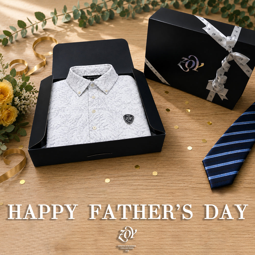 【HAPPY FATHER’S DAY - 父の日セレクション】ゴルフを嗜むお父様へ、心に刻まれる特別な贈り物を。研ぎ澄まされた「デザイン」と最先端の「機能と実用」が重なり合う一着に、感謝の気持ちを乗せて