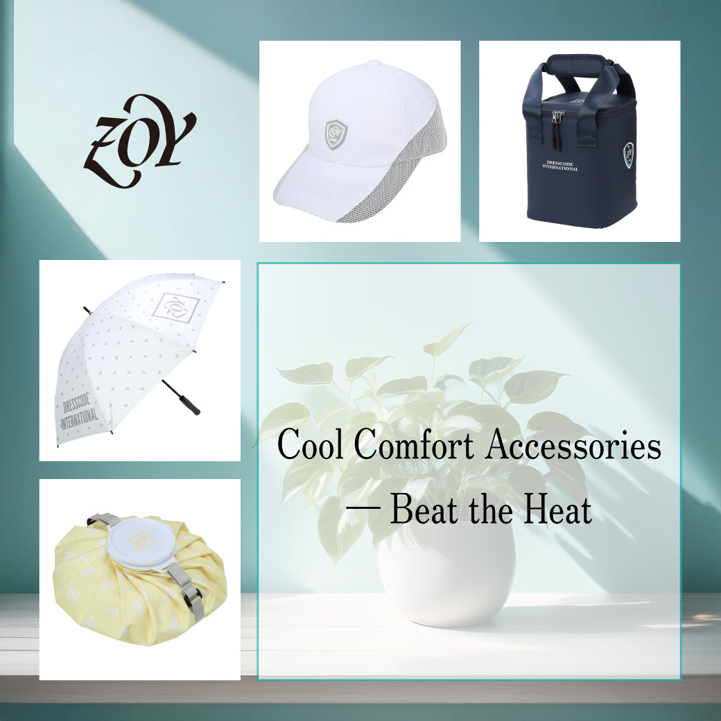 【一歩進んだ冷感対策を - クールアクセサリー全面特集/最大50%OFF】ウェアだけじゃ物足りない。日差しが焼き付く夏本番をスマートに乗り切りたいなら「この冷感アイテム」をプラスワン。涼やかに、スタイリッシュに、今年の夏も - ZOYと共に