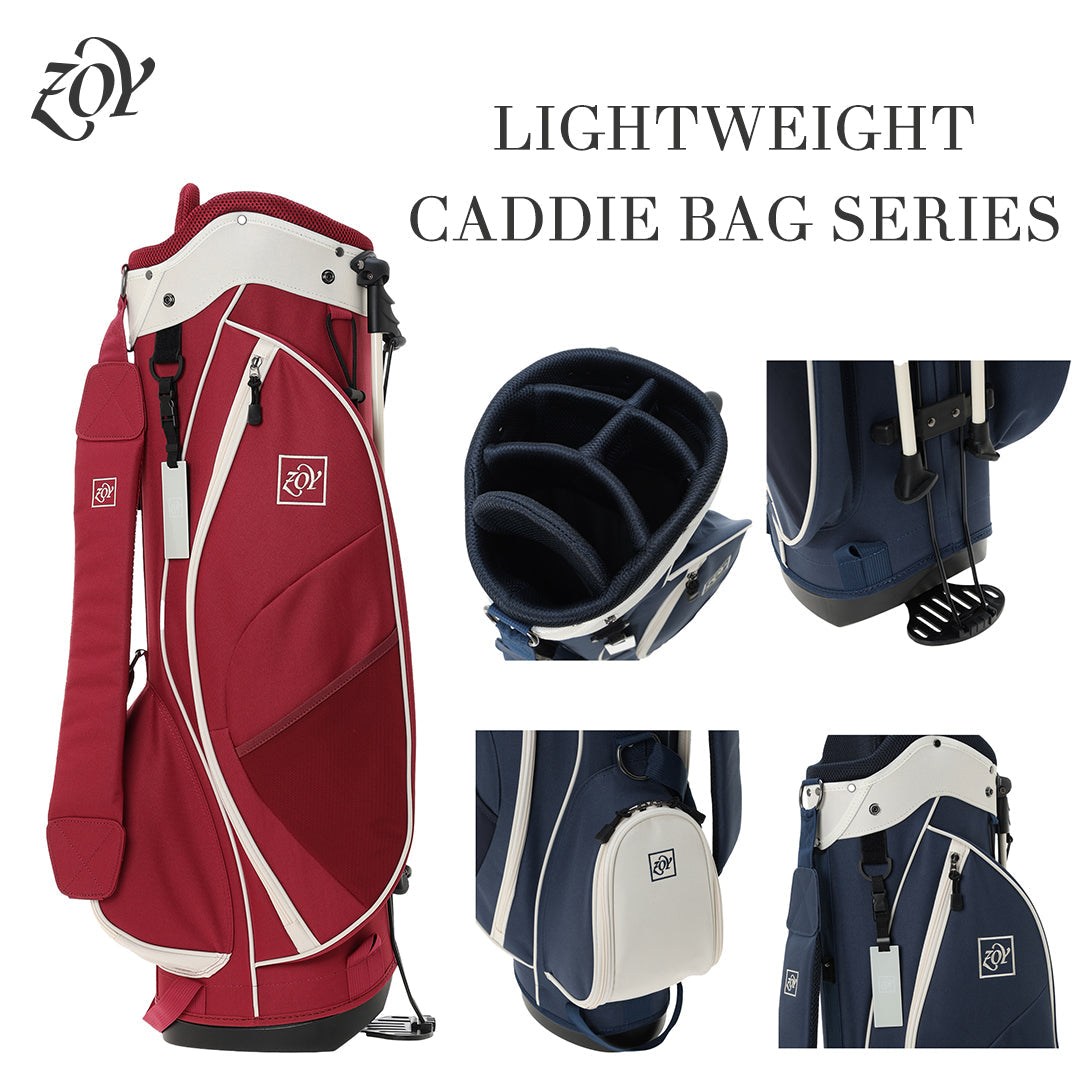 【最新キャディバッグ公開/シンプルを追い求めた一本】キャディバッグの「本質」である3つの機能要素 - 軽量性・耐久性・安定性 - を磨き上げ、一切の無駄を削ぎ落した「洗練」のデザインへ落とし込む。キャディバッグの常識を塗り替える、新たなマスターピースが誕生