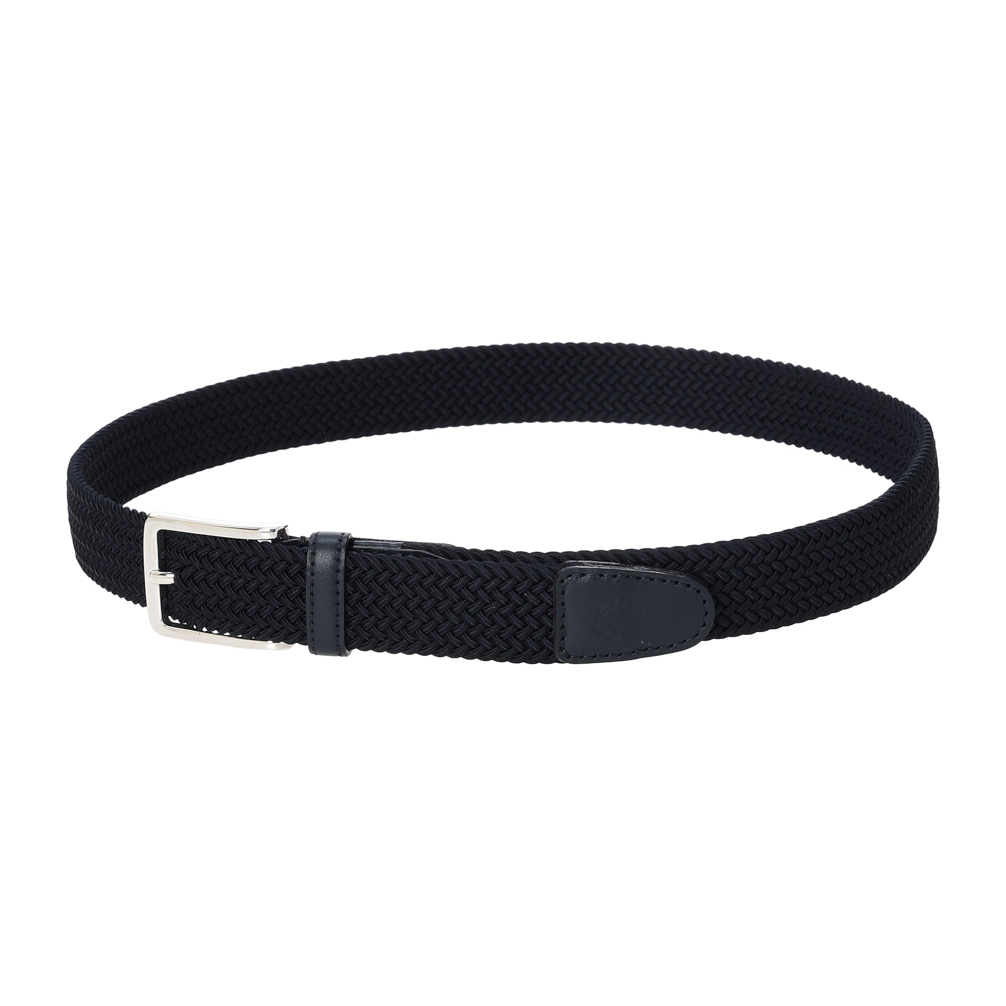 WOMEN ゴムメッシュベルト ネイビー