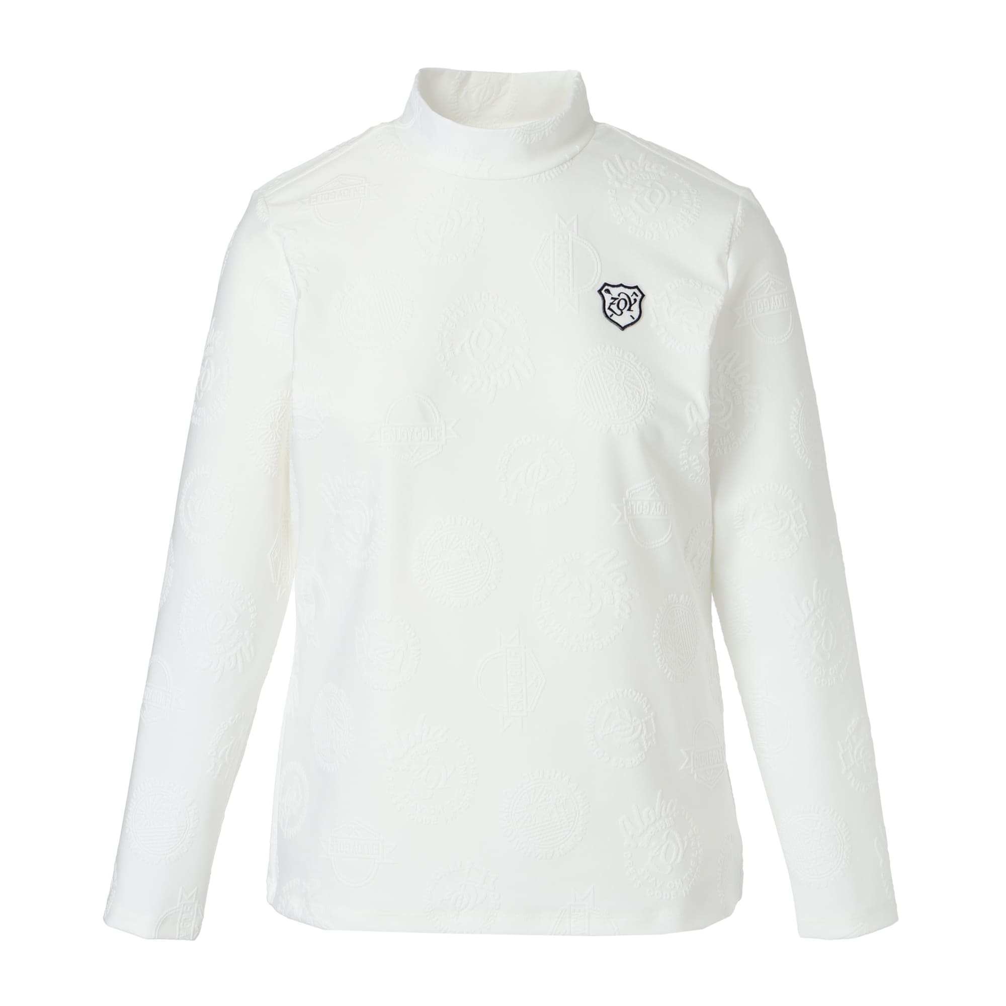 WOMEN 3Dベア天竺 長袖シャツ ホワイト