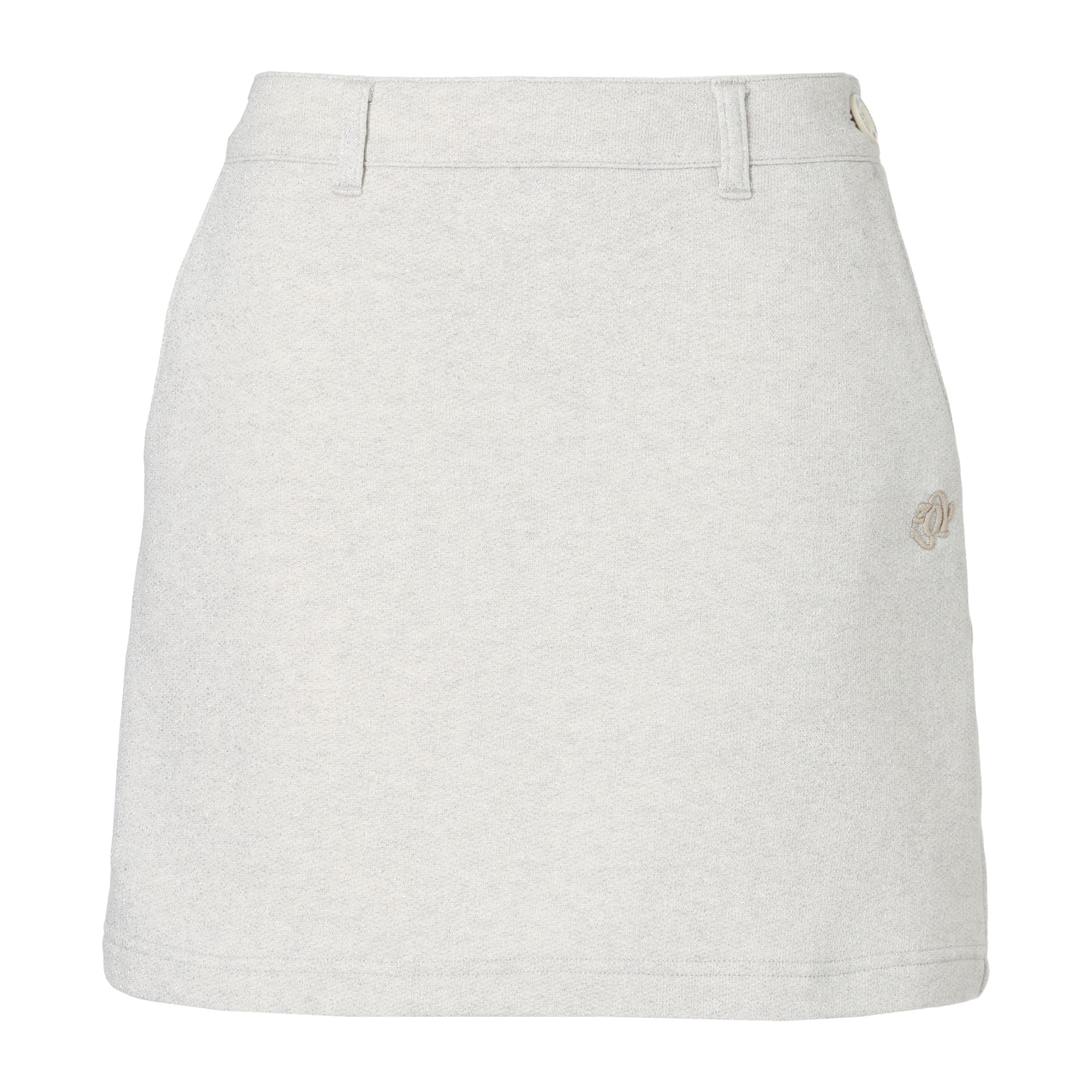 Women's Glister French Terry Skirt in White