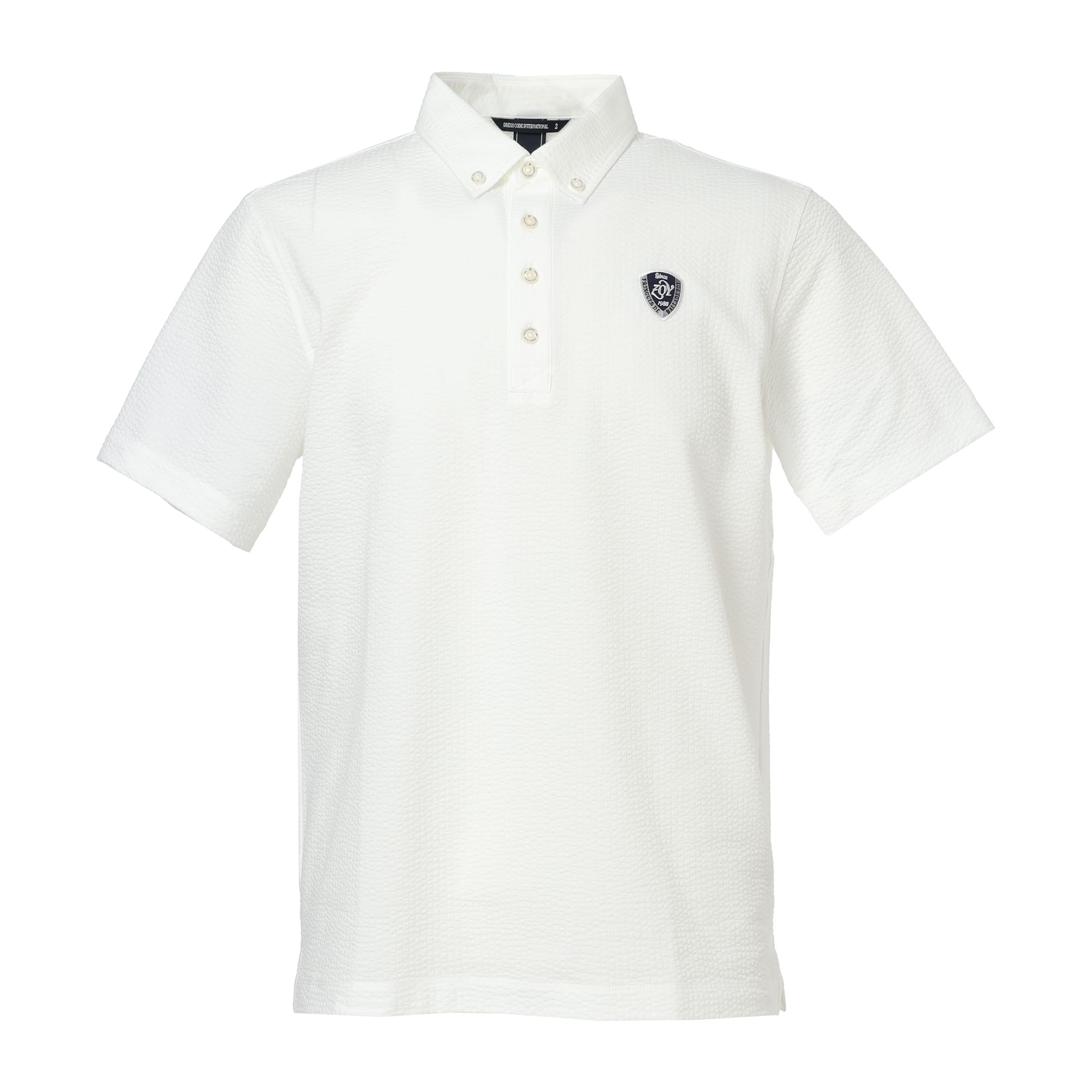Men's Silky Soccer Jersey Short Sleeve Shirt White