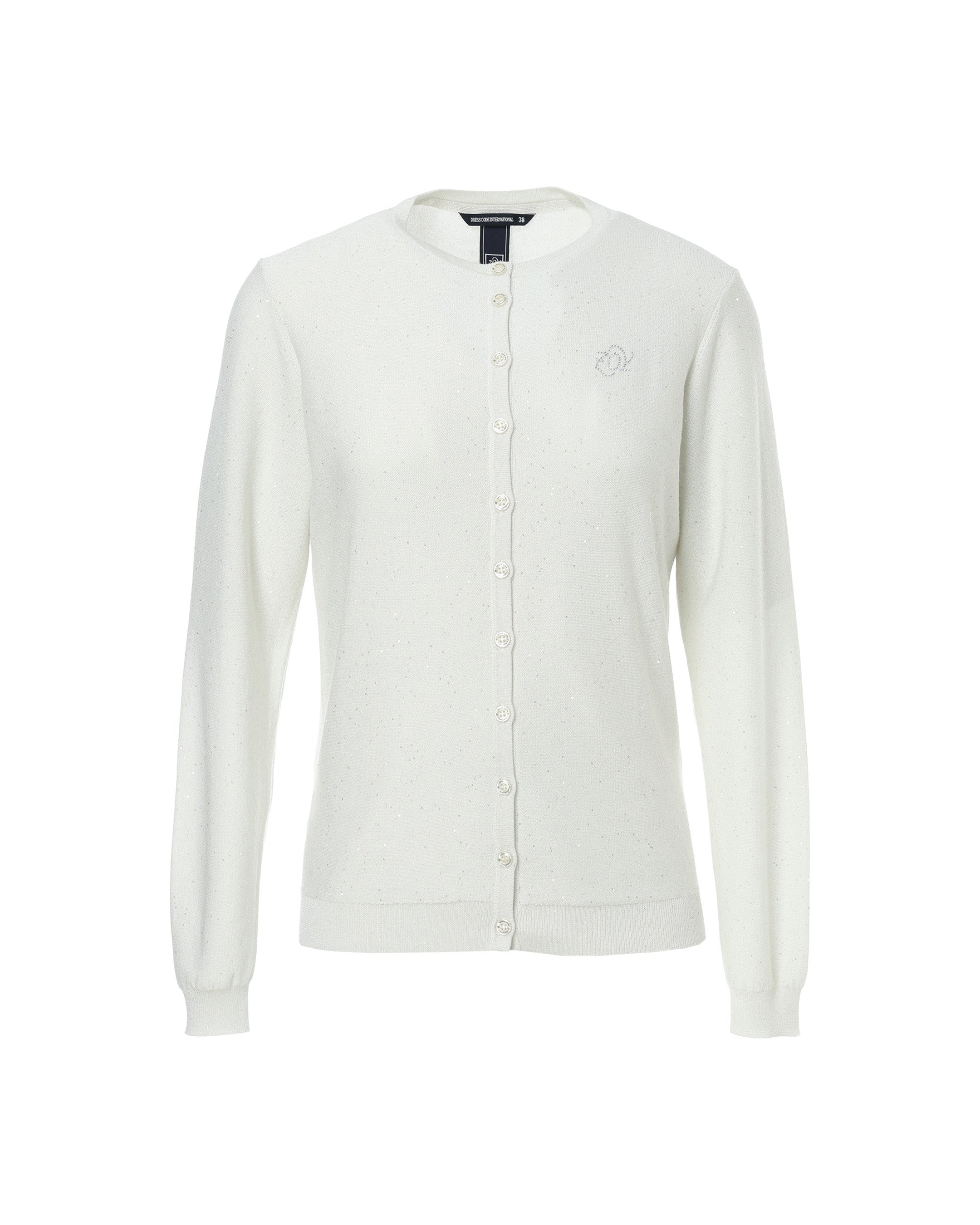 WOMEN ギャラクシースパンコール ニットカーディガン ホワイト