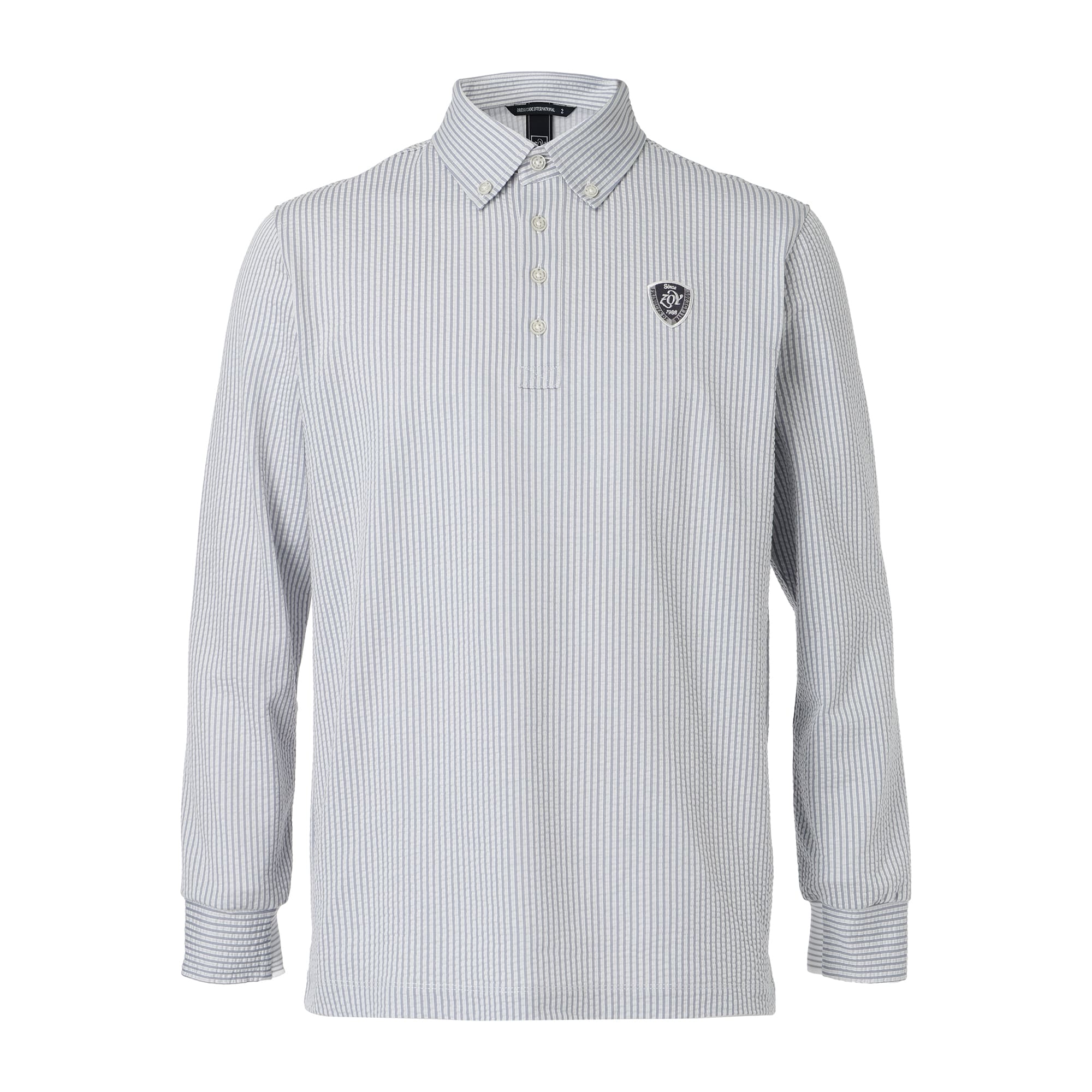 Men's Silky Soccer Jersey Long Sleeve Shirt, Light Gray