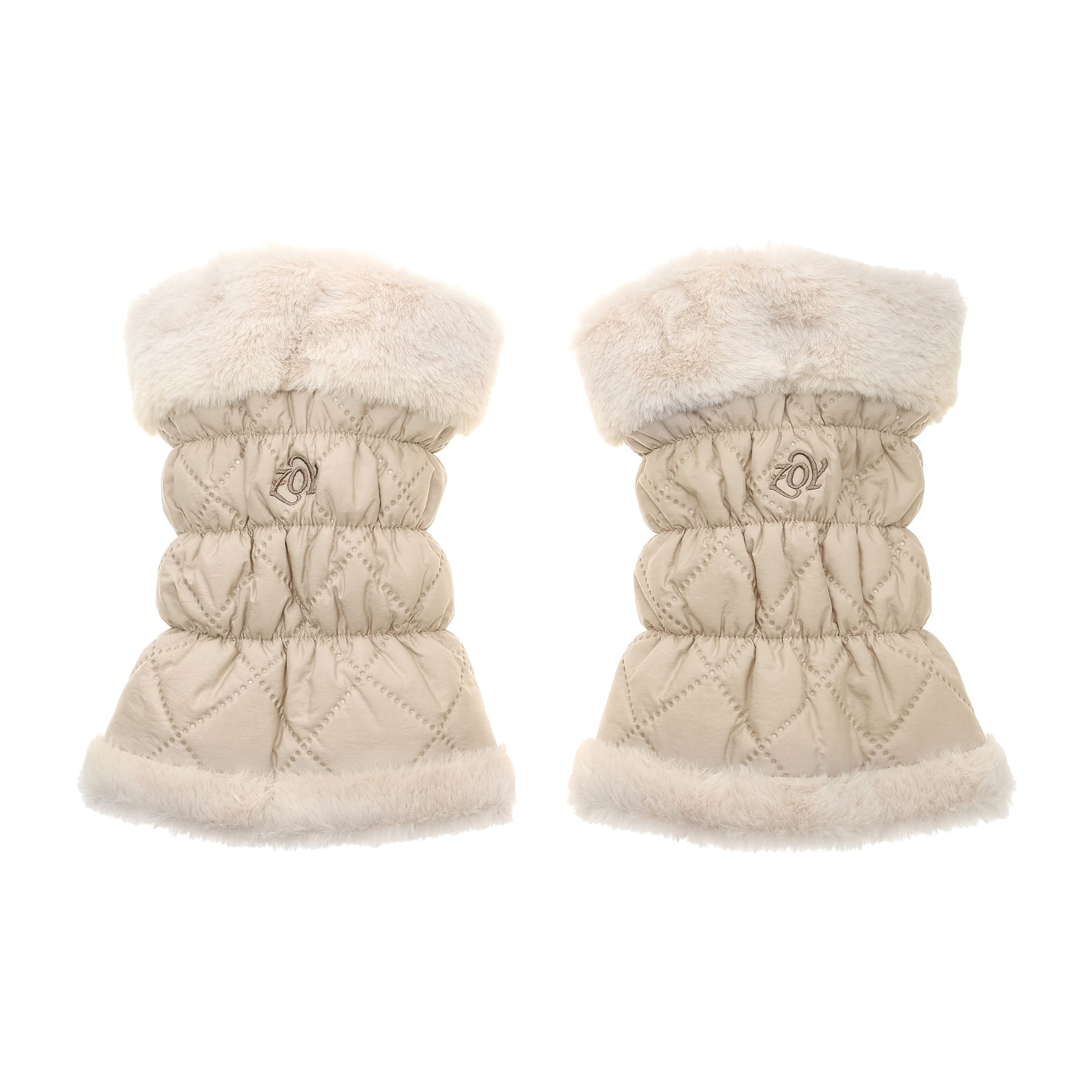 UNISEX Short Leg Warmers Ecru 071644802