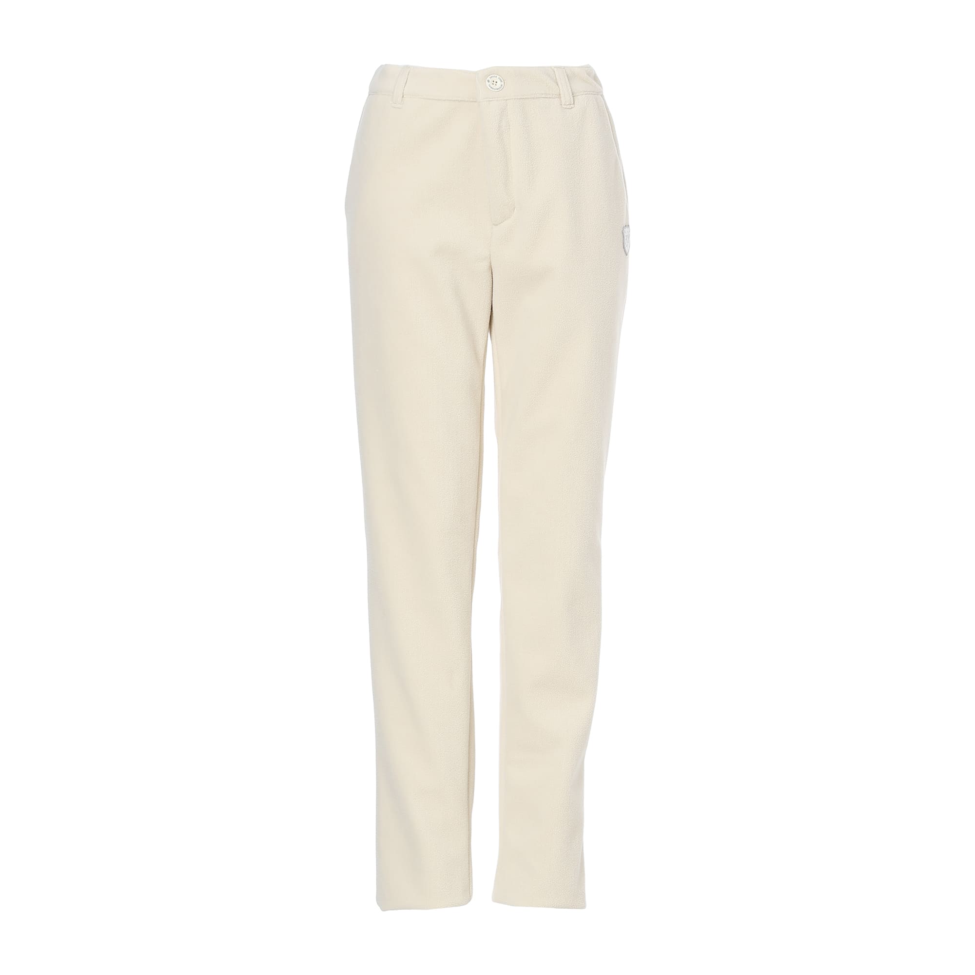Women's Block Fleece Laminate Long Pants, Cream