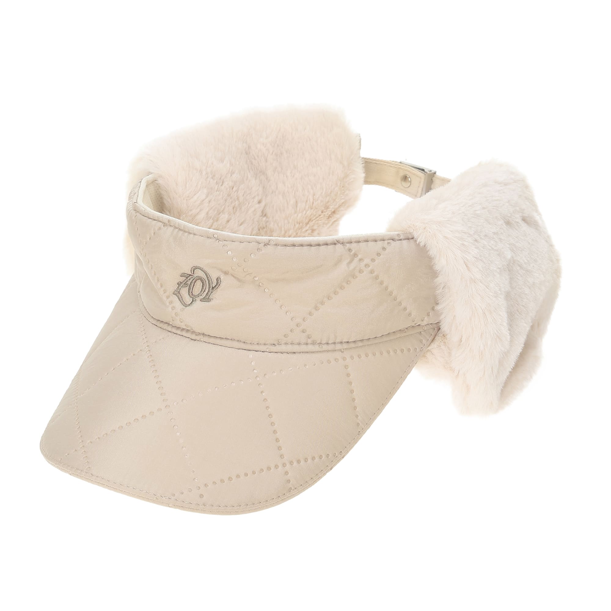 WOMEN 耳当て付きバイザー エクリュ