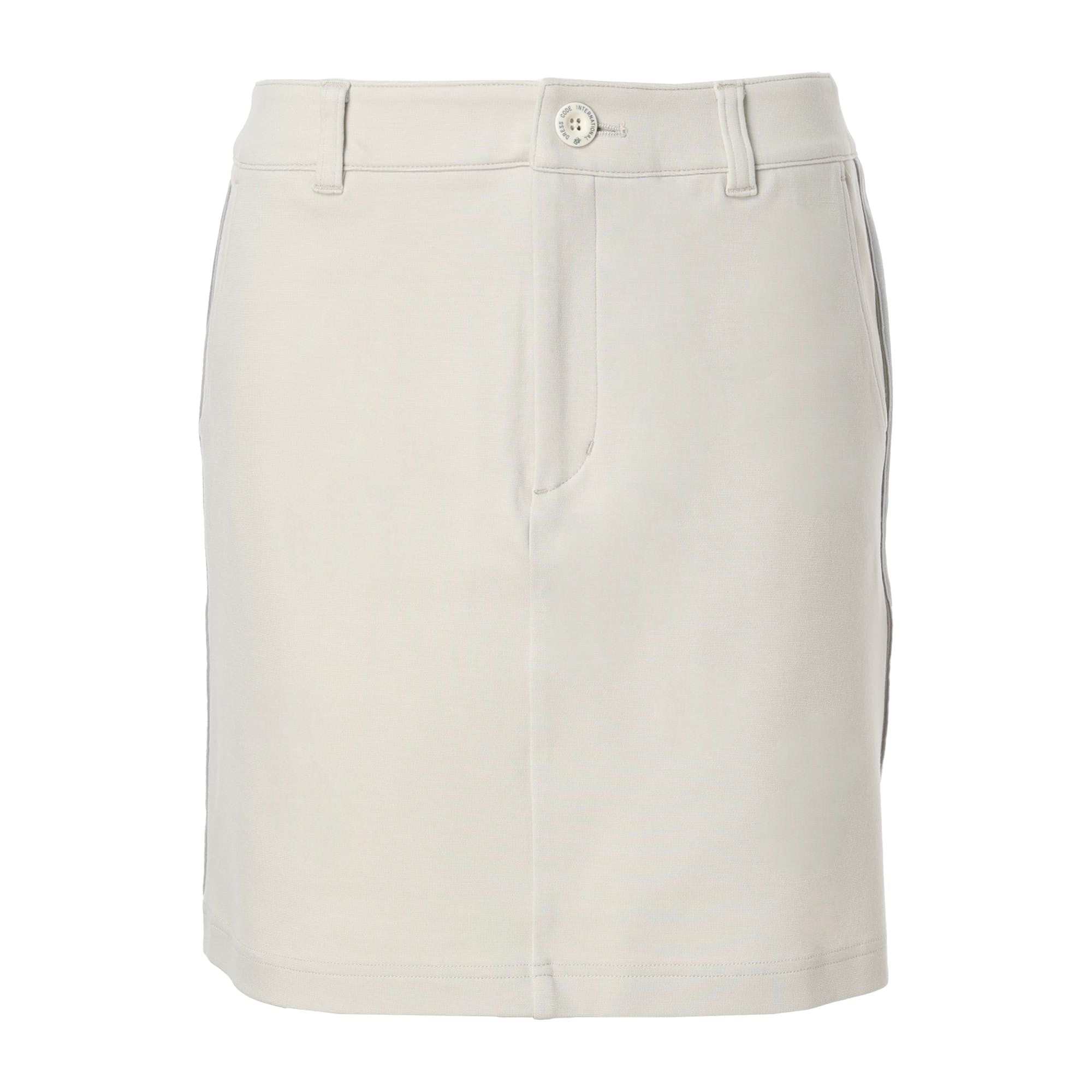 Women's Warm Stretch Ponte Skirt in Chalk