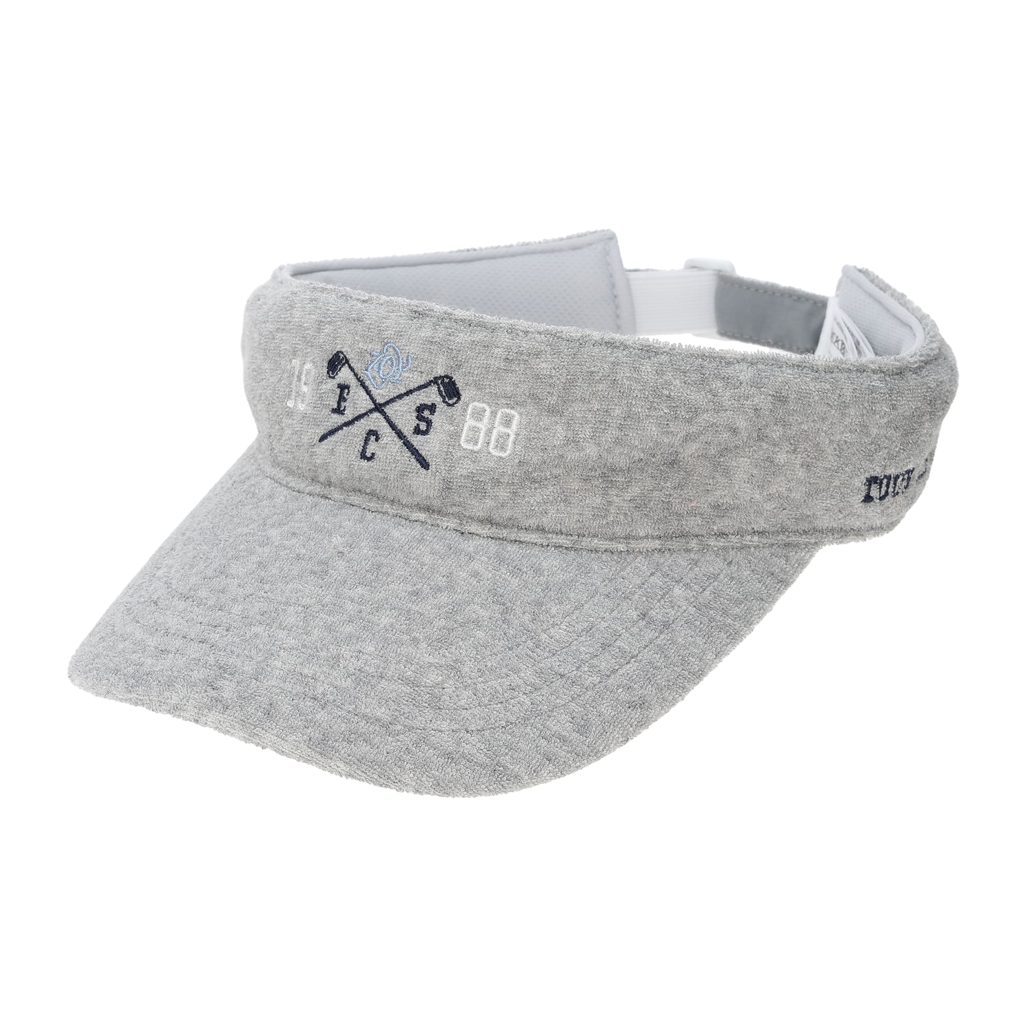 UNISEX メランジオーガニックコットンパイル バイザー グレー