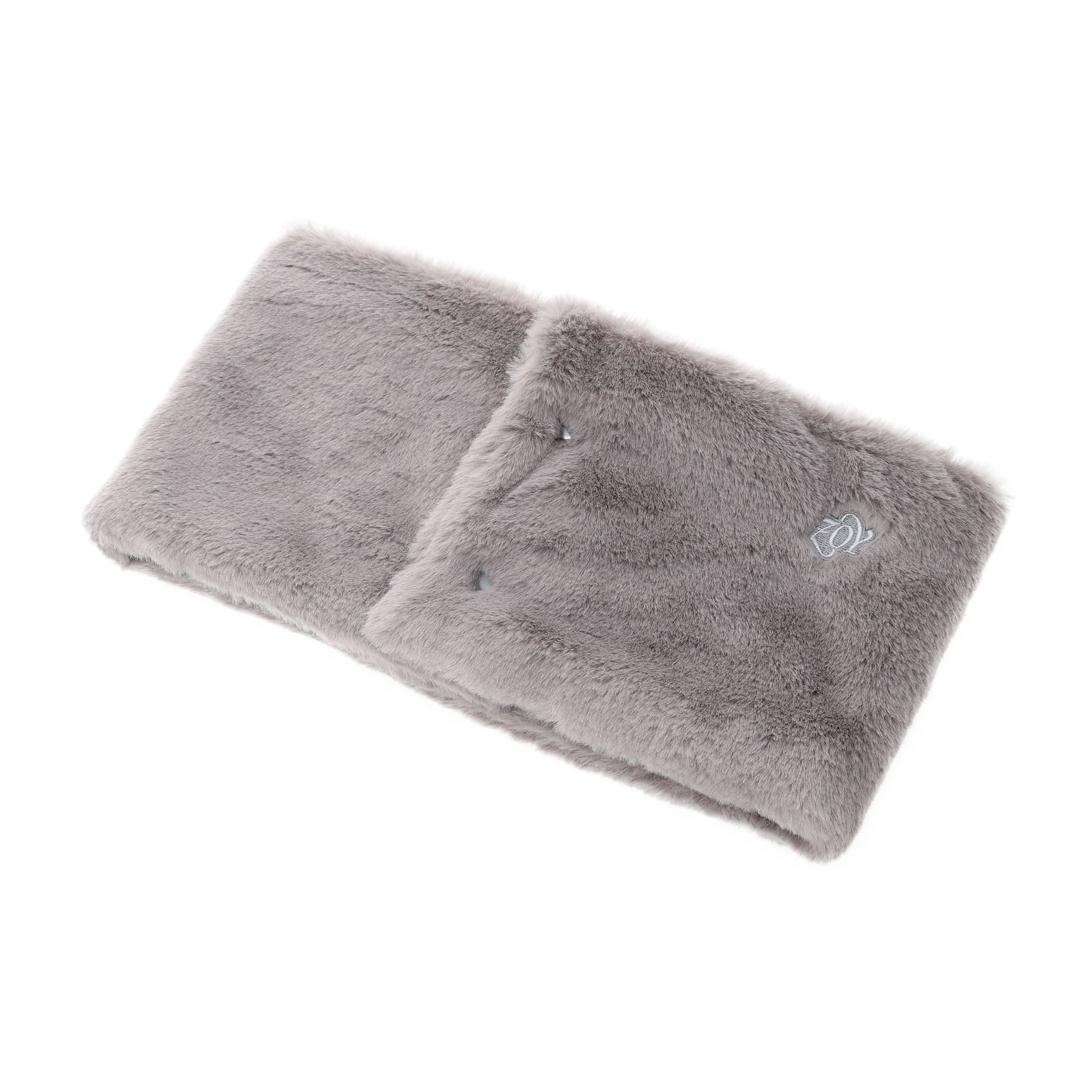 WOMEN FUR Light Neck Warmer, Gray, 071644811