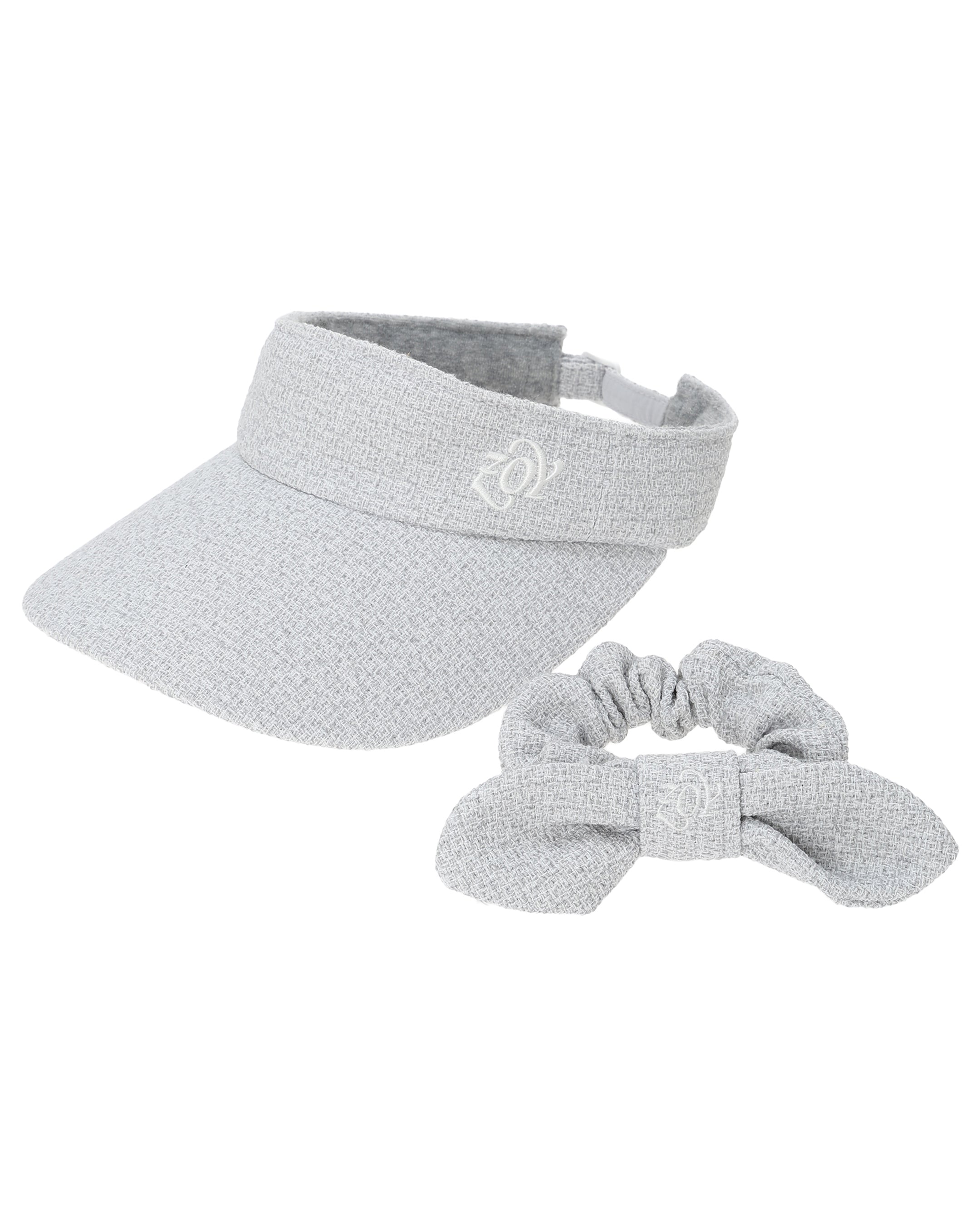 WOMEN ツイードバイザー グレー