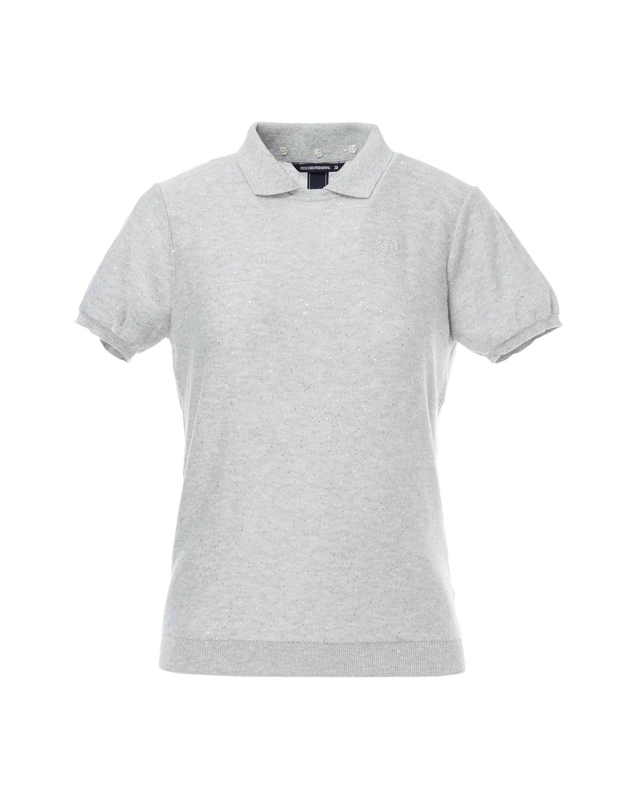 WOMEN ギャラクシースパンコール 半袖ニット グレー