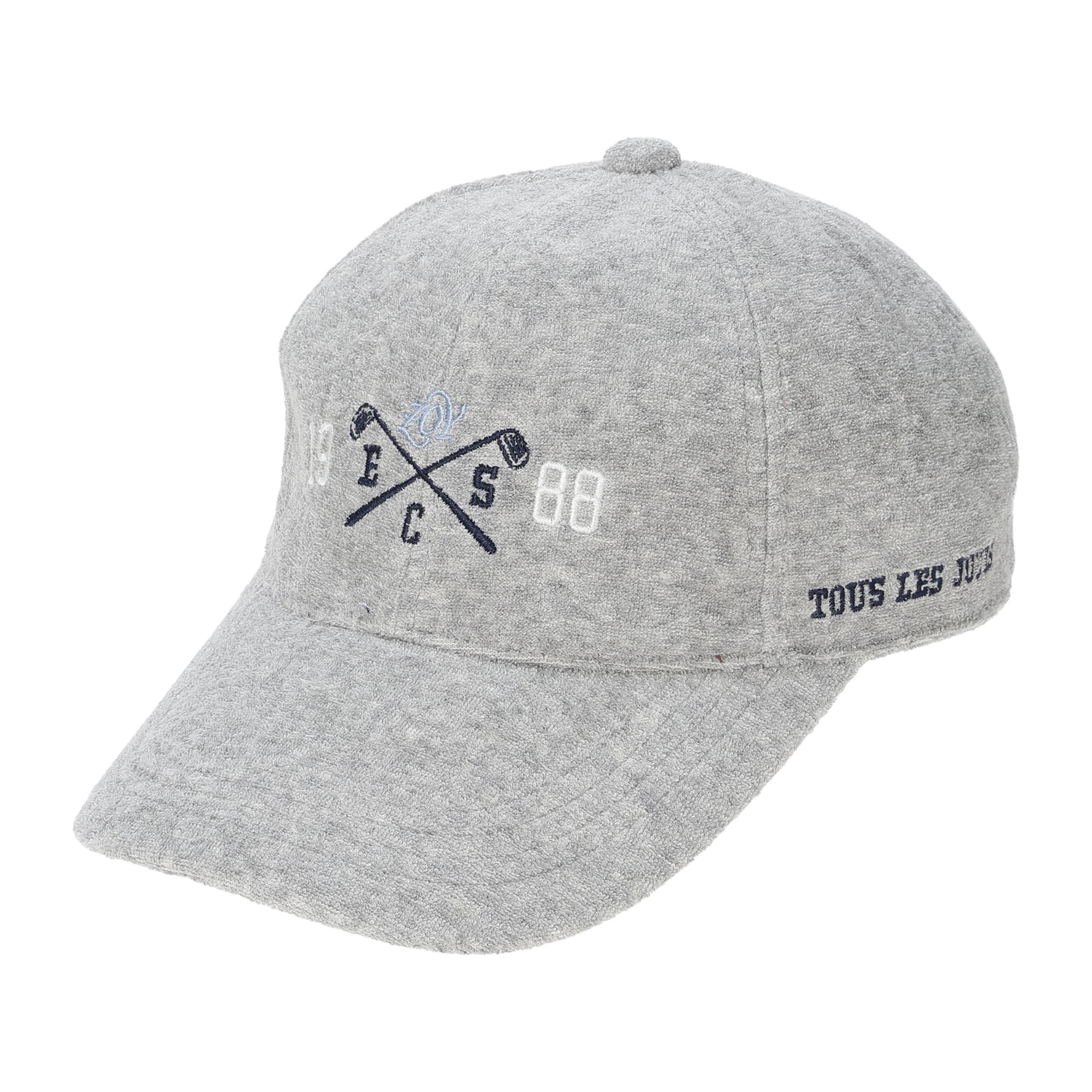 UNISEX メランジオーガニックコットンパイル キャップ グレー