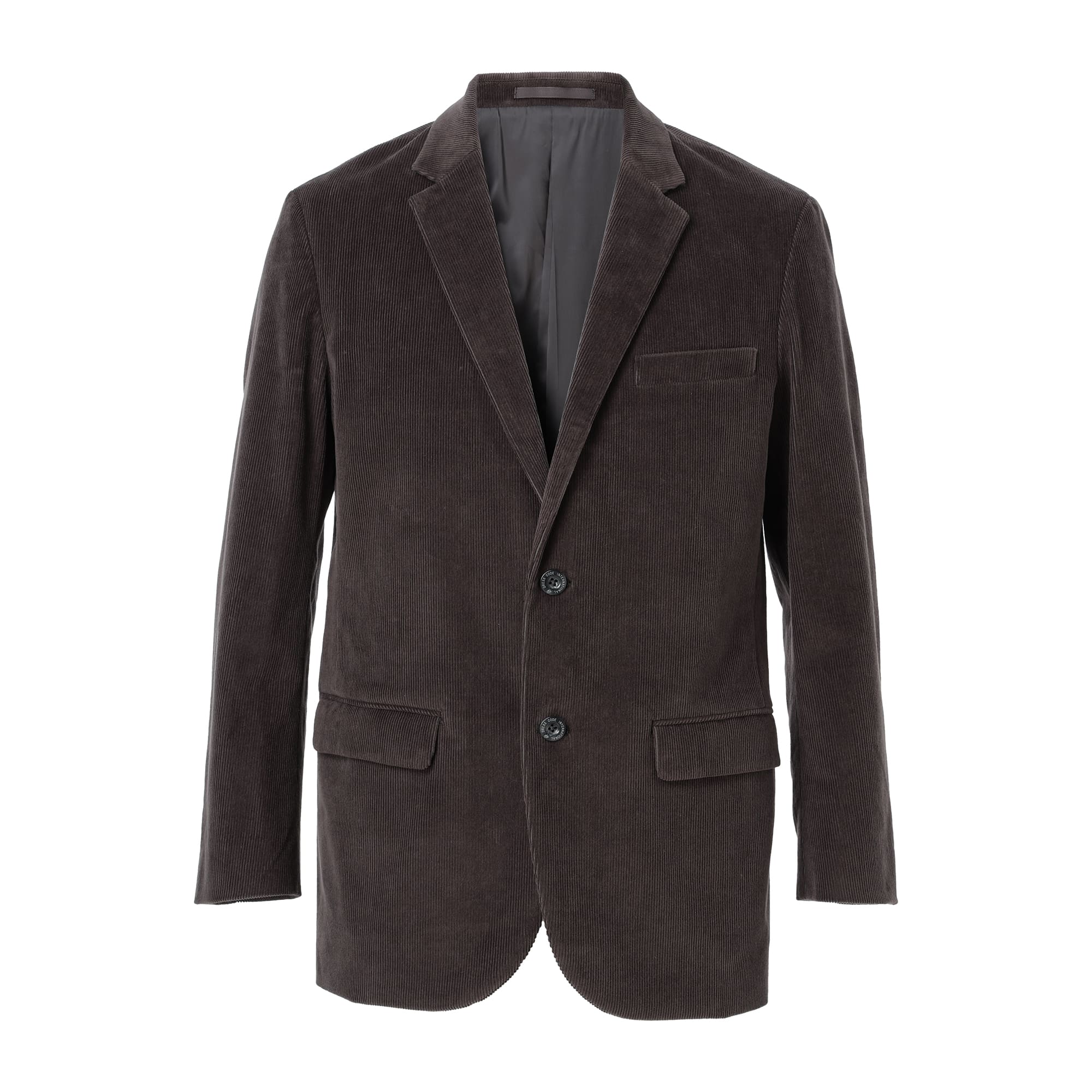 MEN ウールコーデュロイ ジャケット チャコール