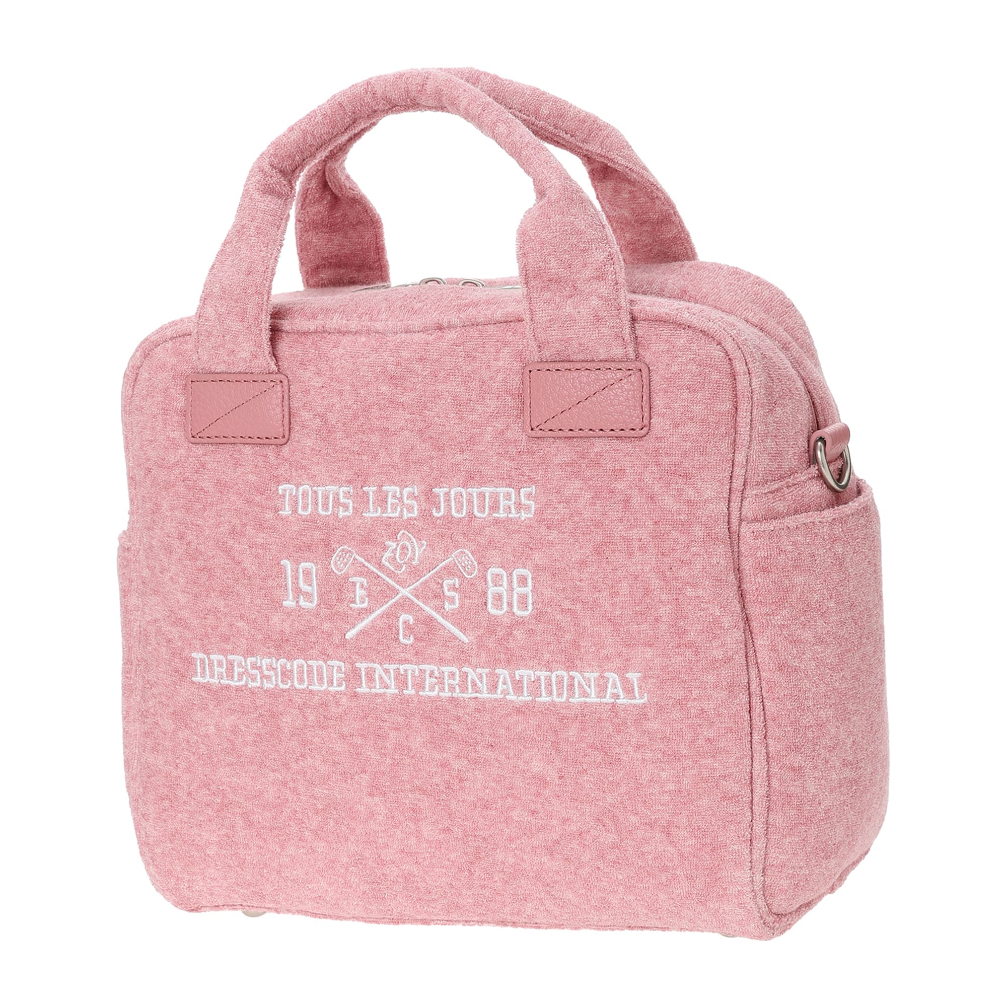UNISEX メランジオーガニックコットンパイル カートバッグ ストロベリー