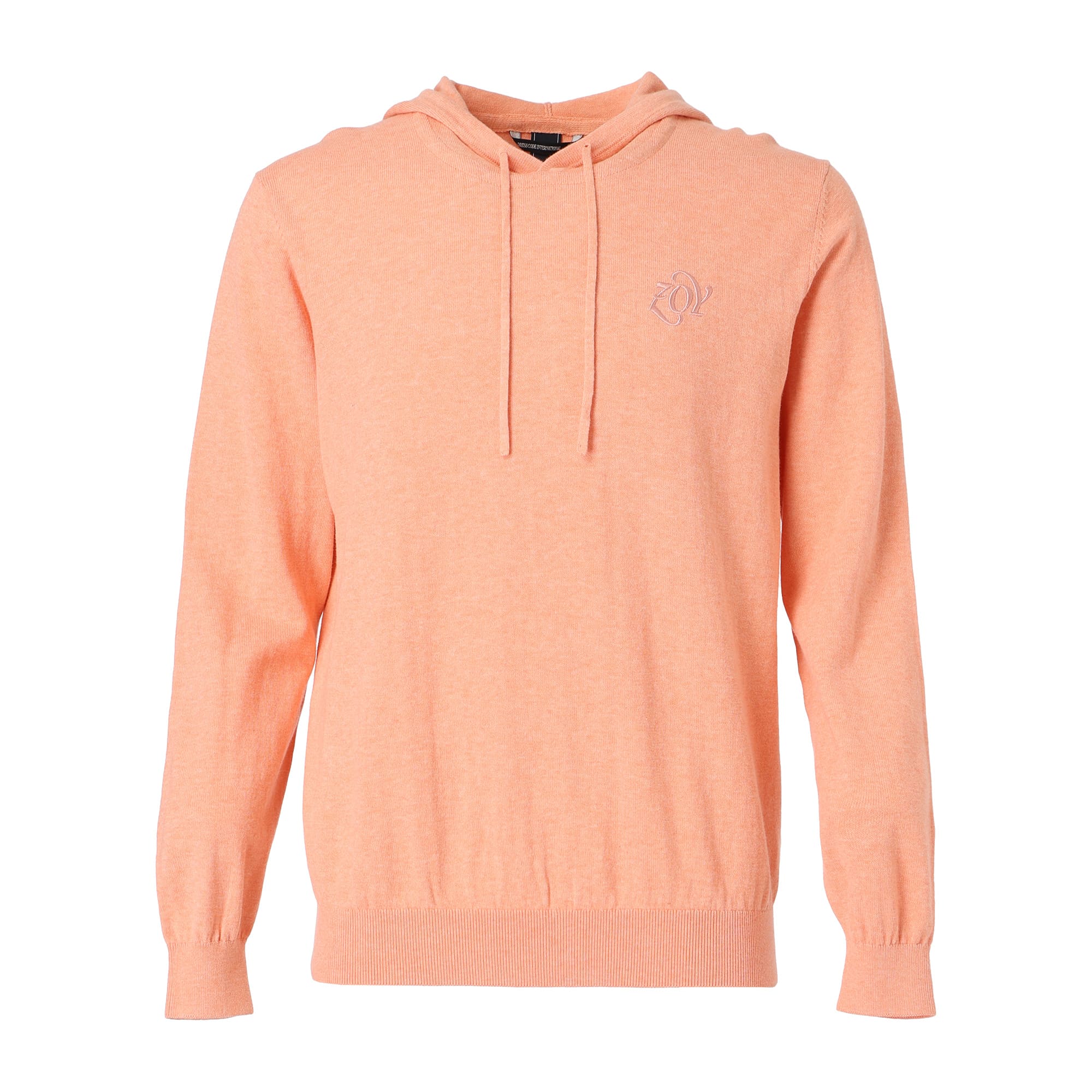 MEN MELANGE COTTON 長袖セーター オレンジ