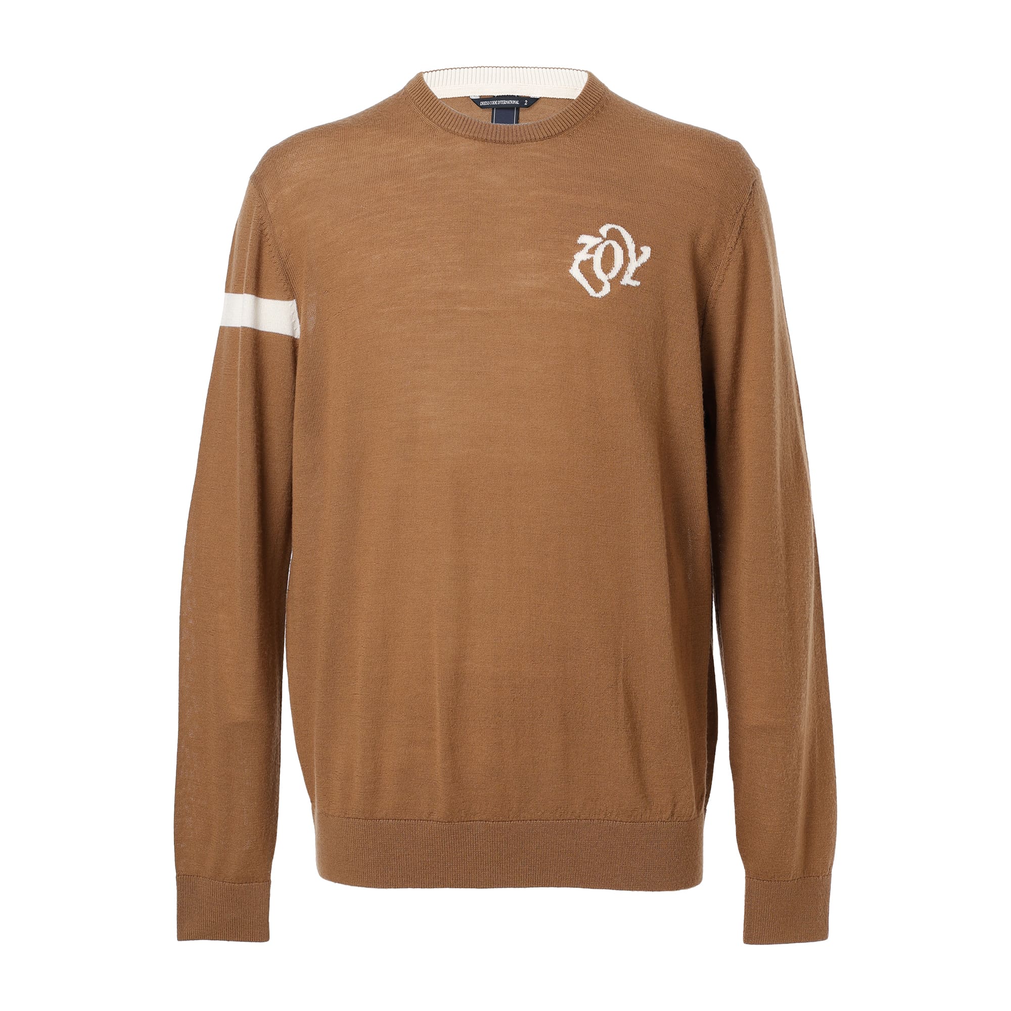 MEN エクストラファインメリノウール 長袖セーター モカ