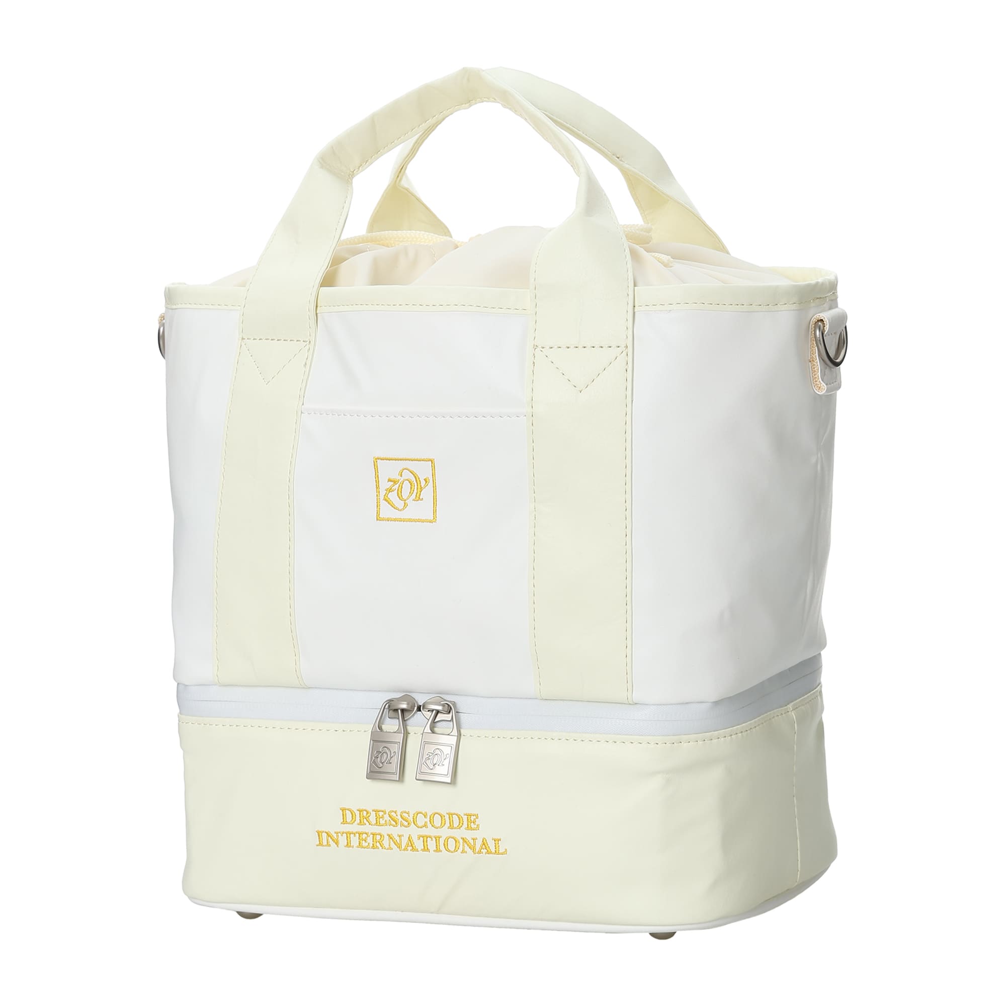 UNISEX 二層式カートバッグ クリーム