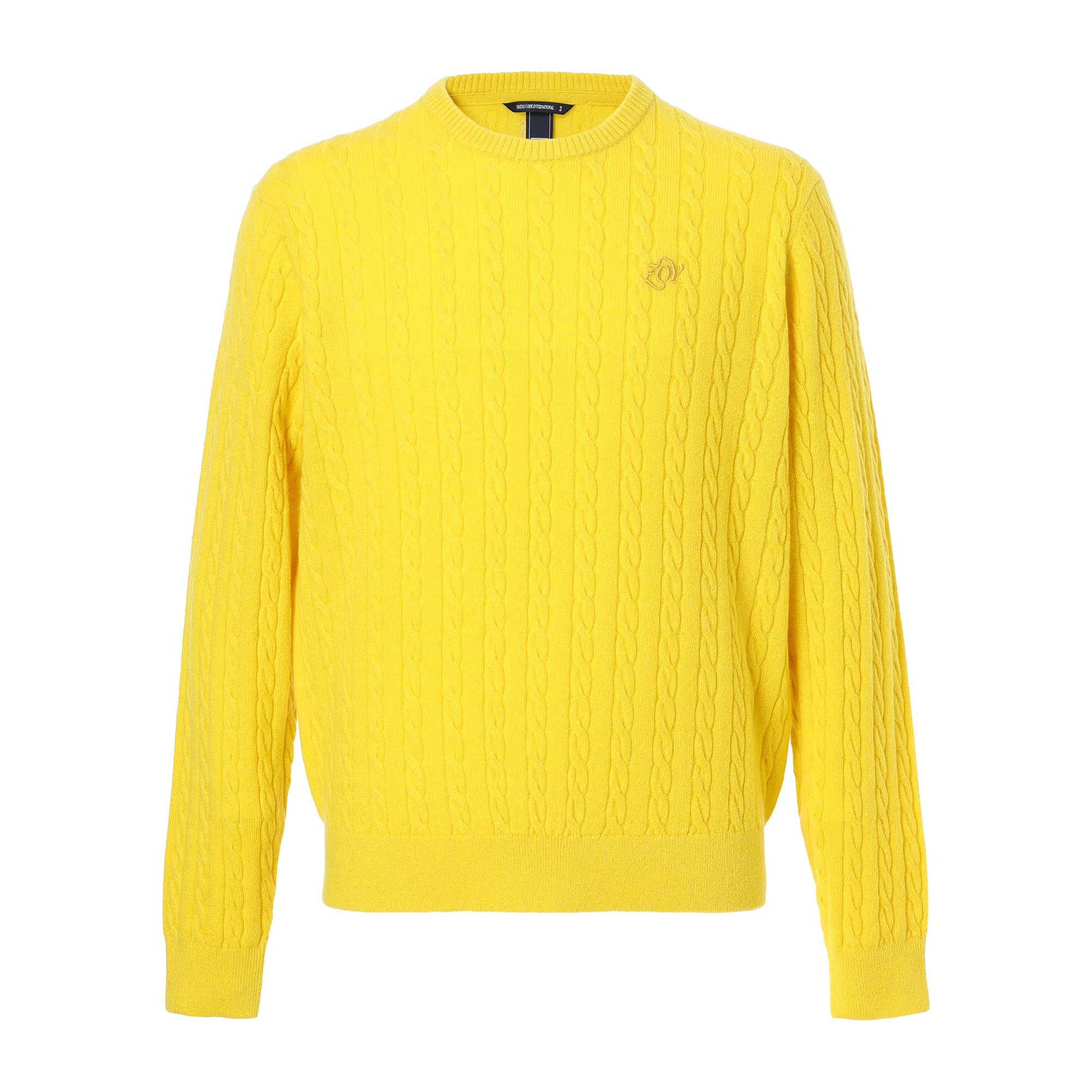 MEN Recycled CASHMERE 長袖セーター イエロー z