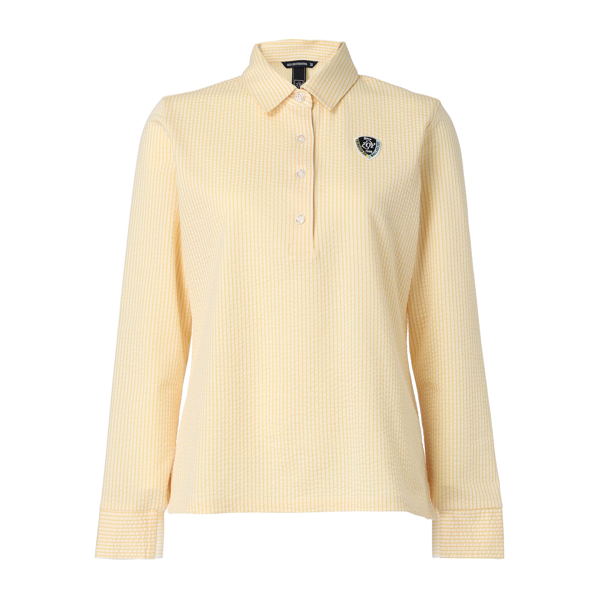 WOMEN シルキーサッカージャージ 長袖シャツ バナナイエロー