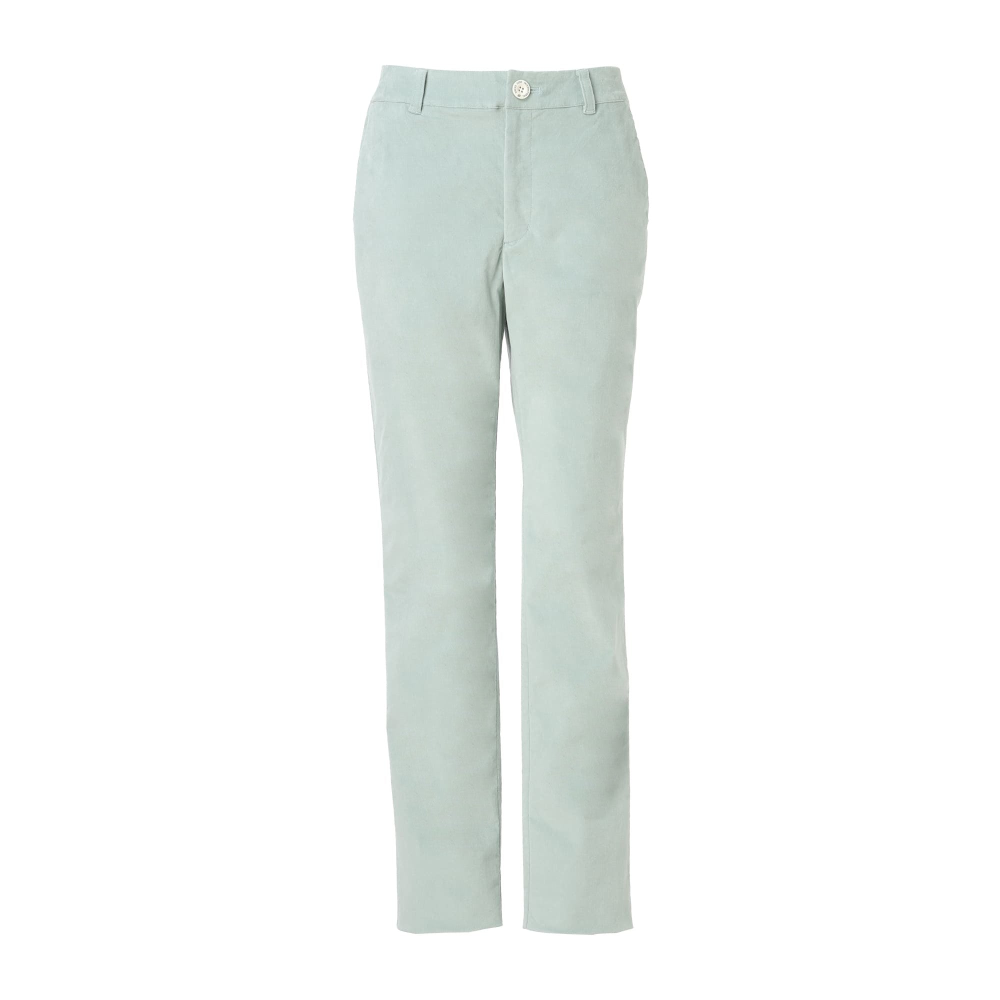 WOMEN COTTON velvetteen ロングパンツ ミント