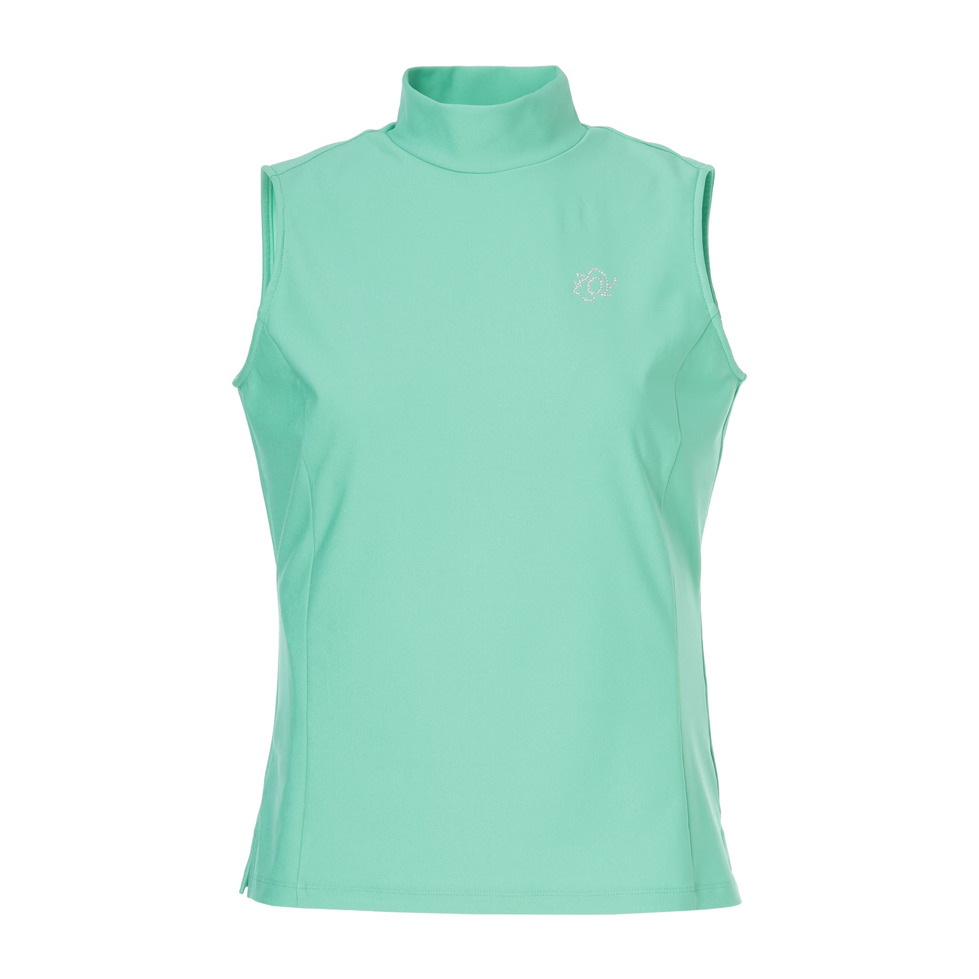 WOMEN ハイパワーストレッチジャージー ノースリーブシャツ エメラルド