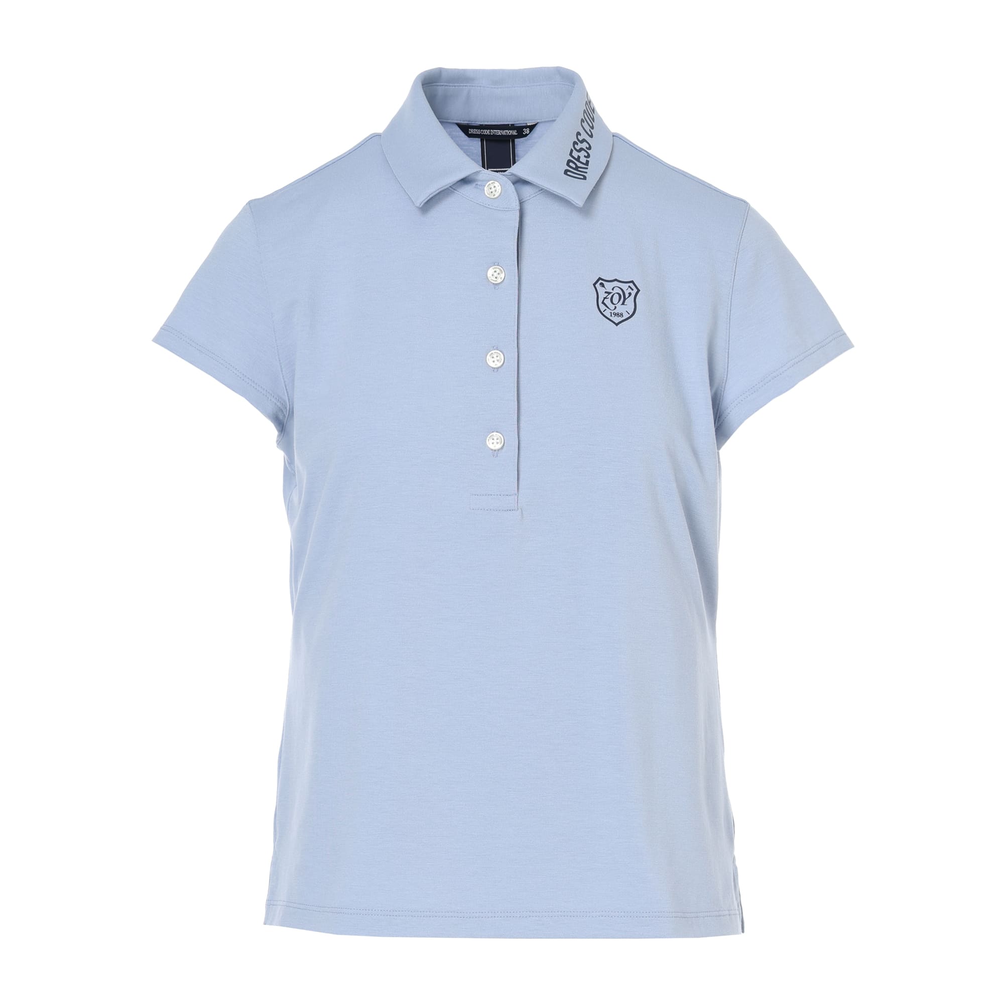 WOMEN ストレッチジャージー 半袖シャツ ディープマリン