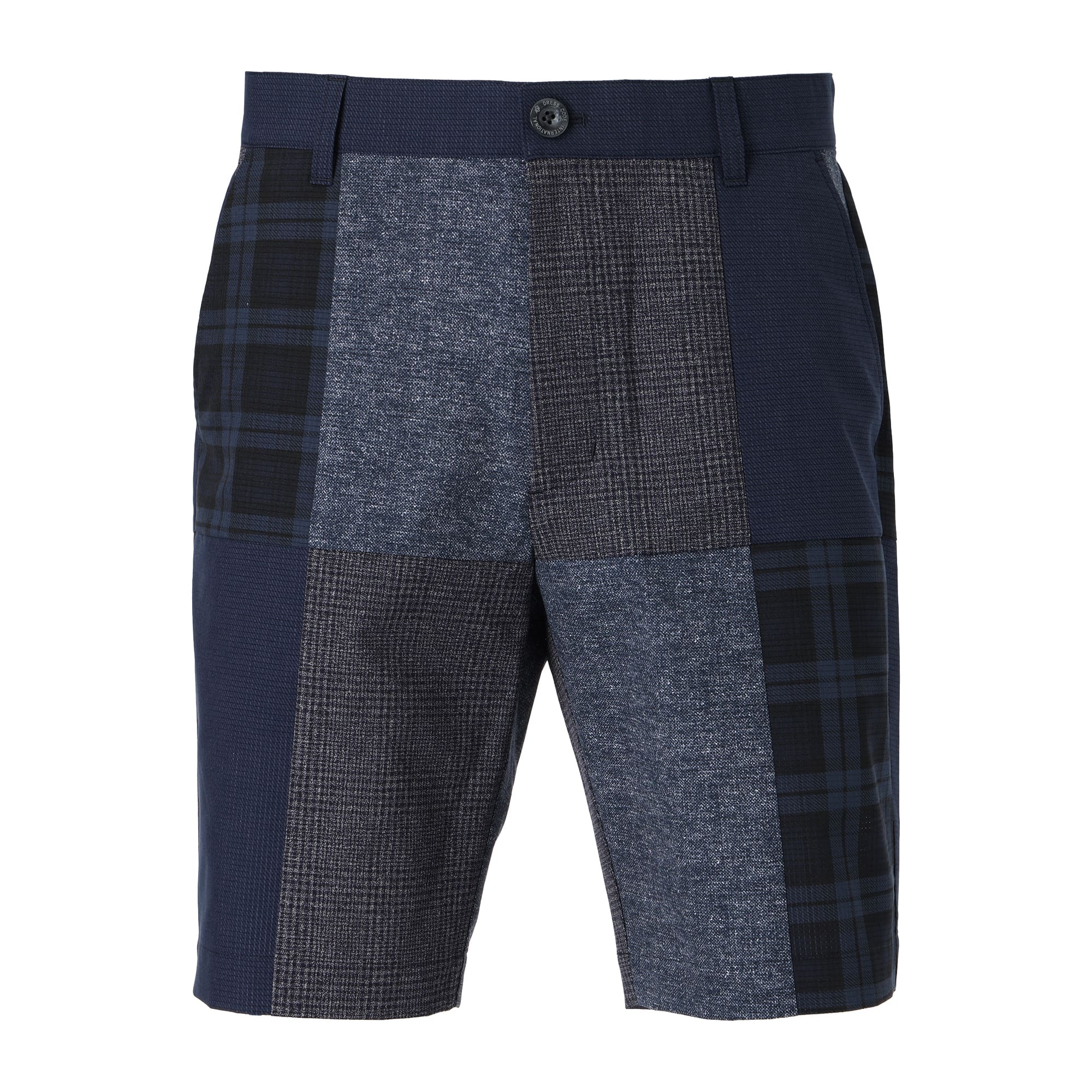 MEN COOLDOTSパッチワーク ショートパンツ フェイドネイビー