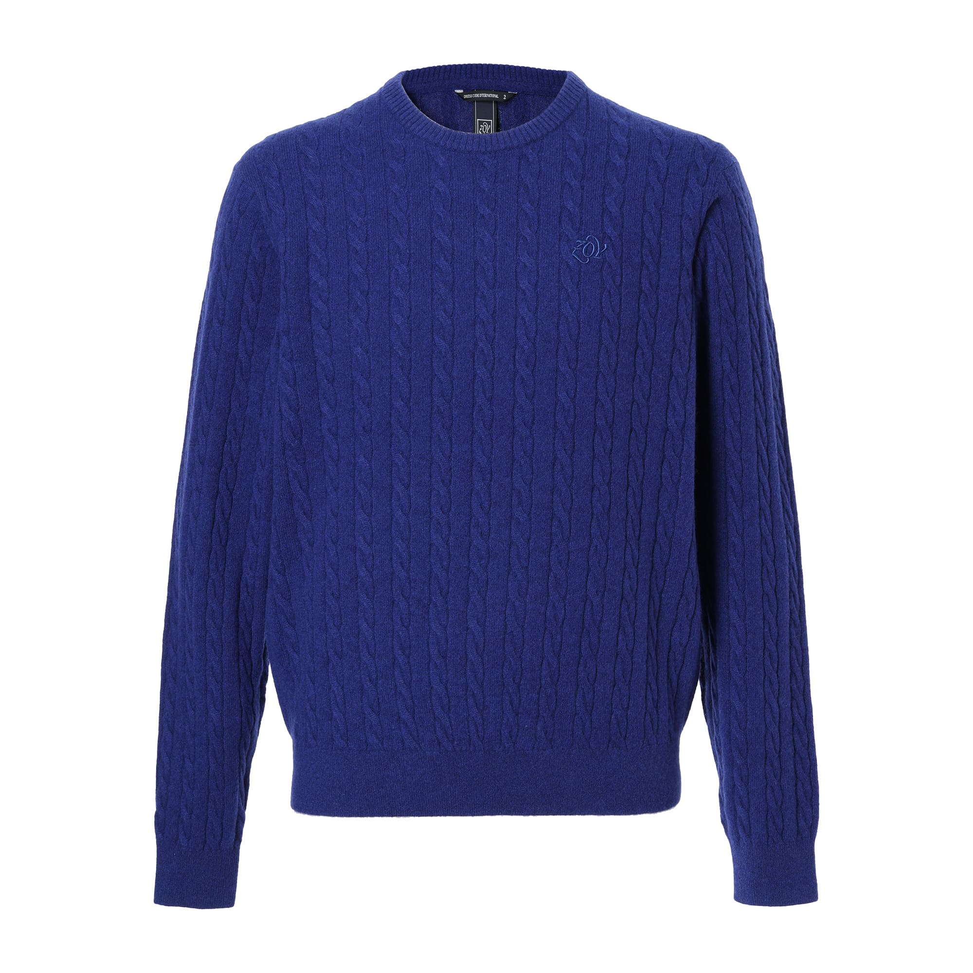 MEN Recycled CASHMERE 長袖セーター ロイヤルブルー