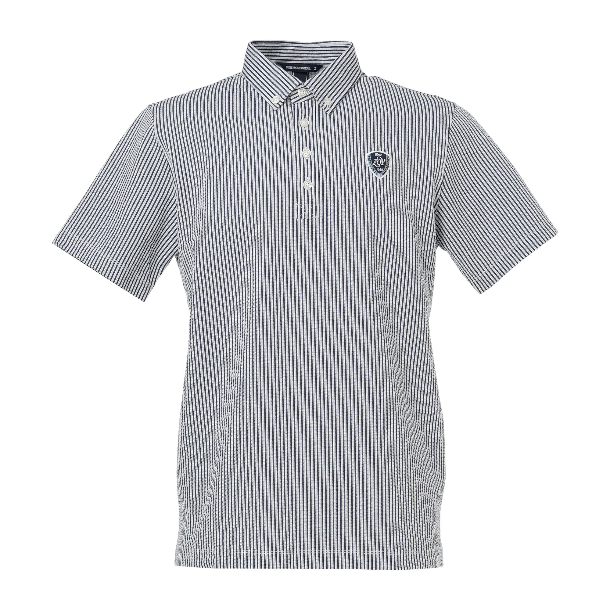 Men's Silky Soccer Jersey Short Sleeve Shirt, Navy