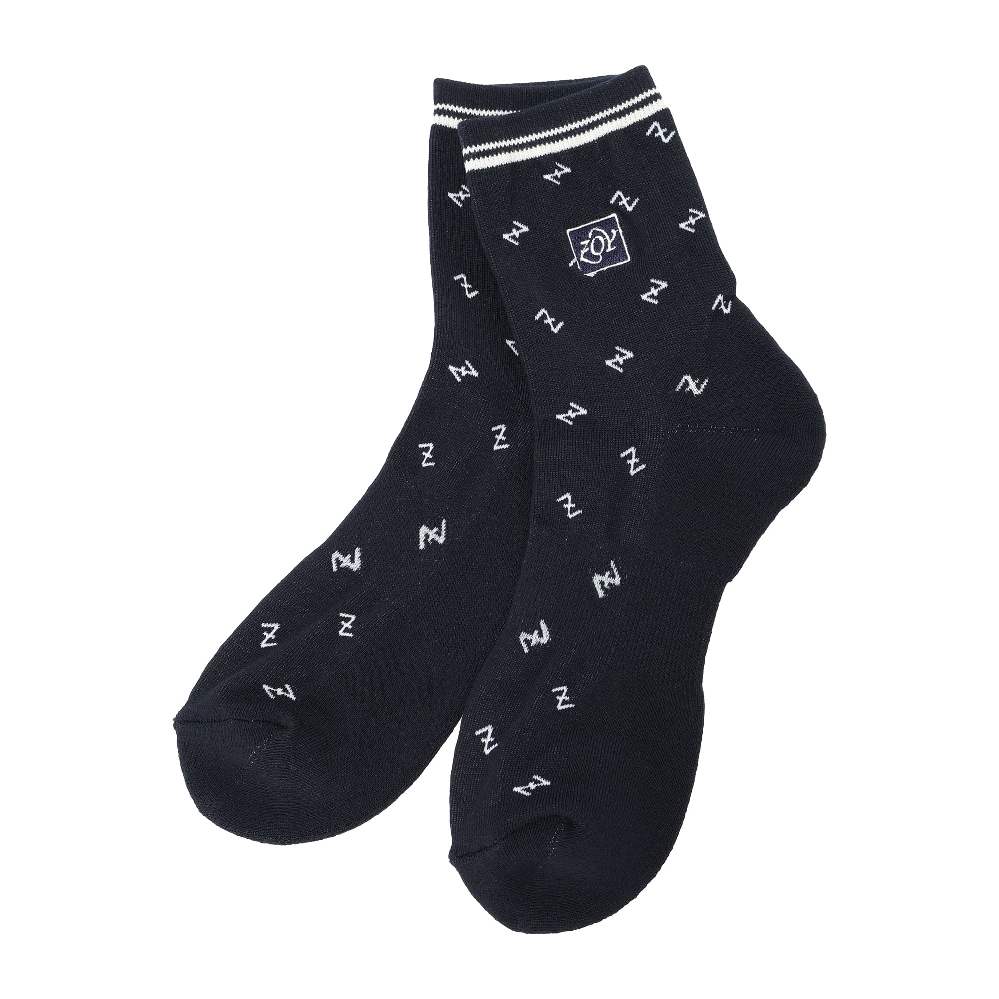 MEN Z小紋ソックス ネイビー