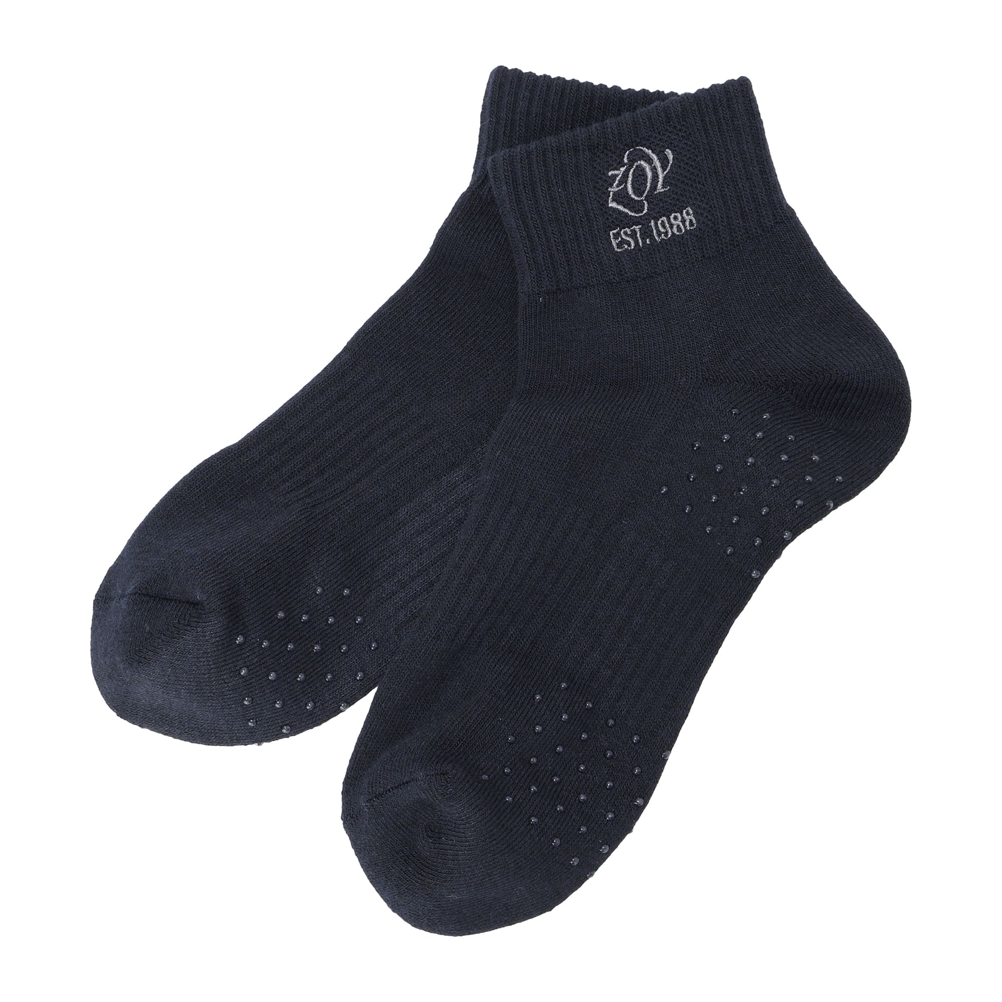 MEN 滑り止め付き アンクルソックス ネイビー