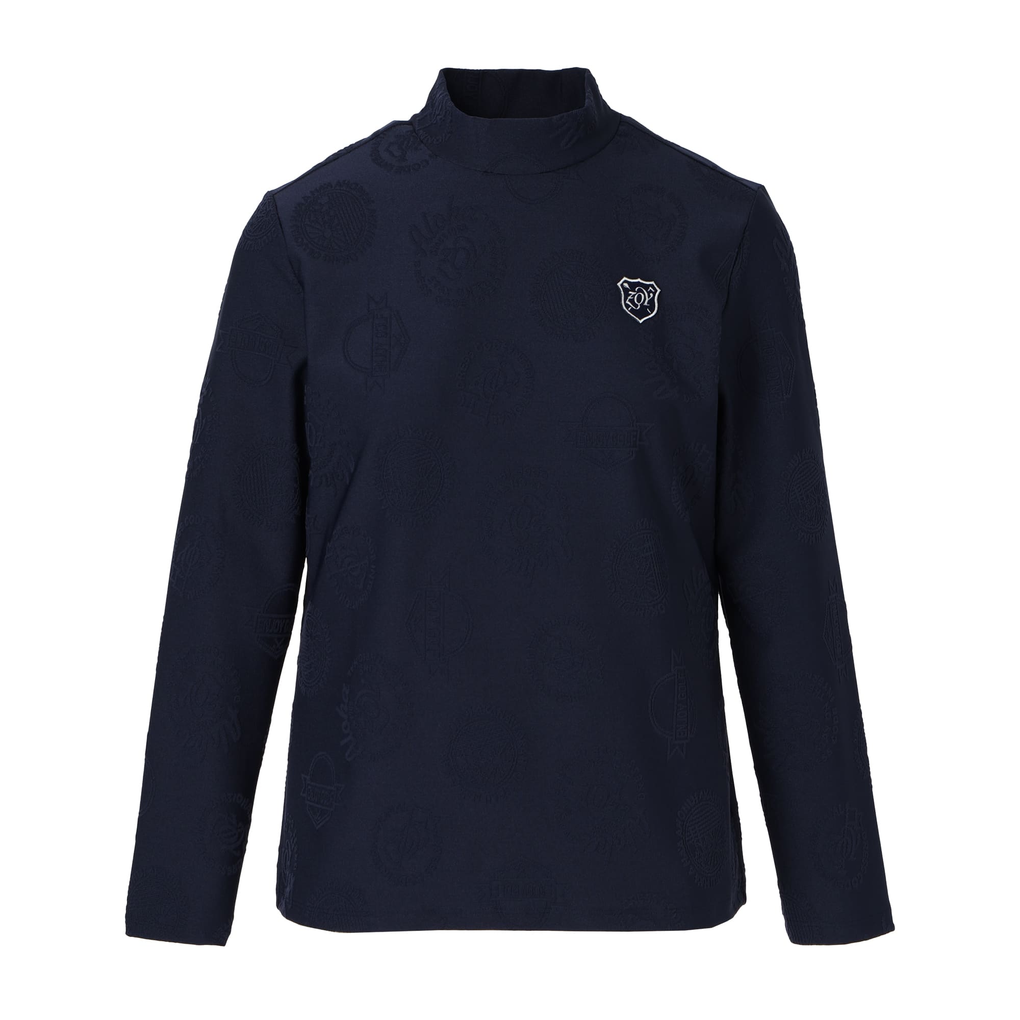 Women's 3D Bear Jersey Long Sleeve Shirt, Navy
