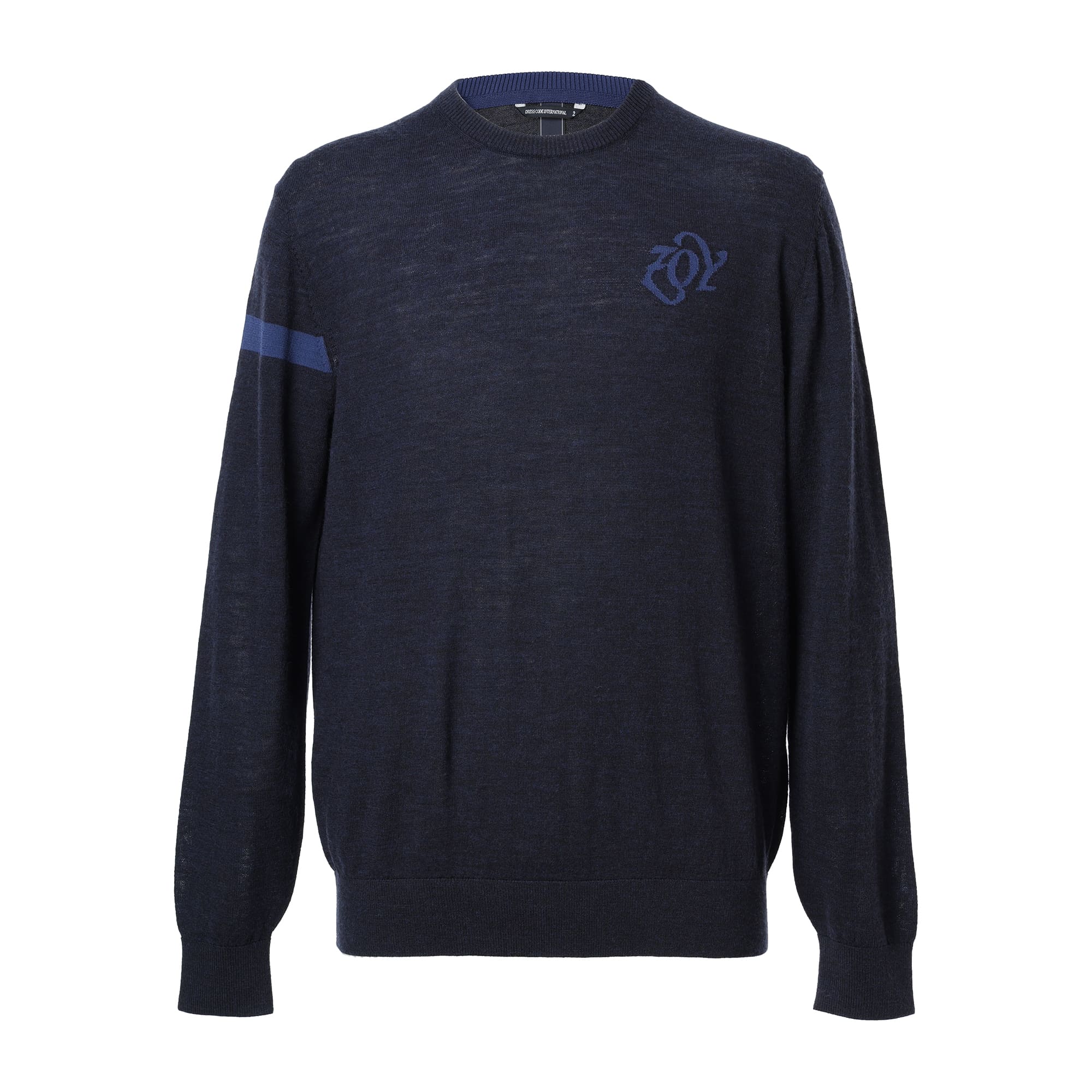 MEN エクストラファインメリノウール 長袖セーター ミッドナイトヘザー