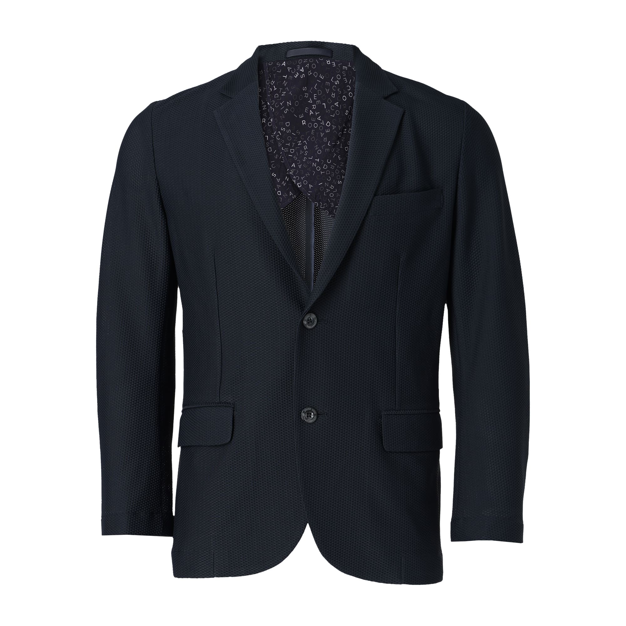 MEN メッシュトリコット ジャケット ネイビー