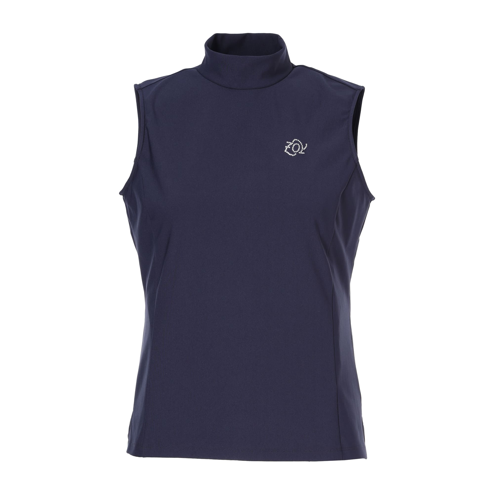 WOMEN ハイパワーストレッチジャージー ノースリーブシャツ ネイビー