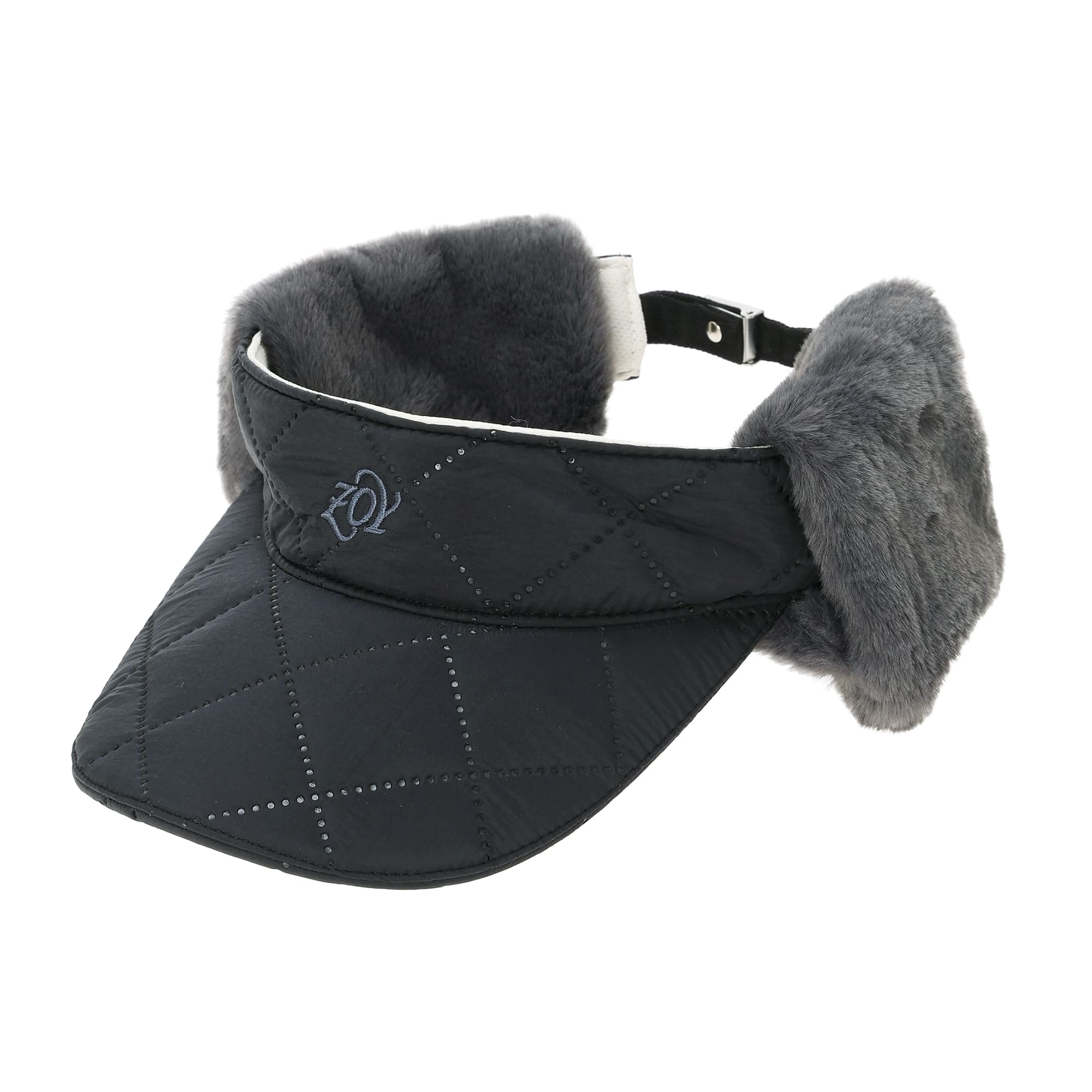 WOMEN 耳当て付きバイザー ネイビー