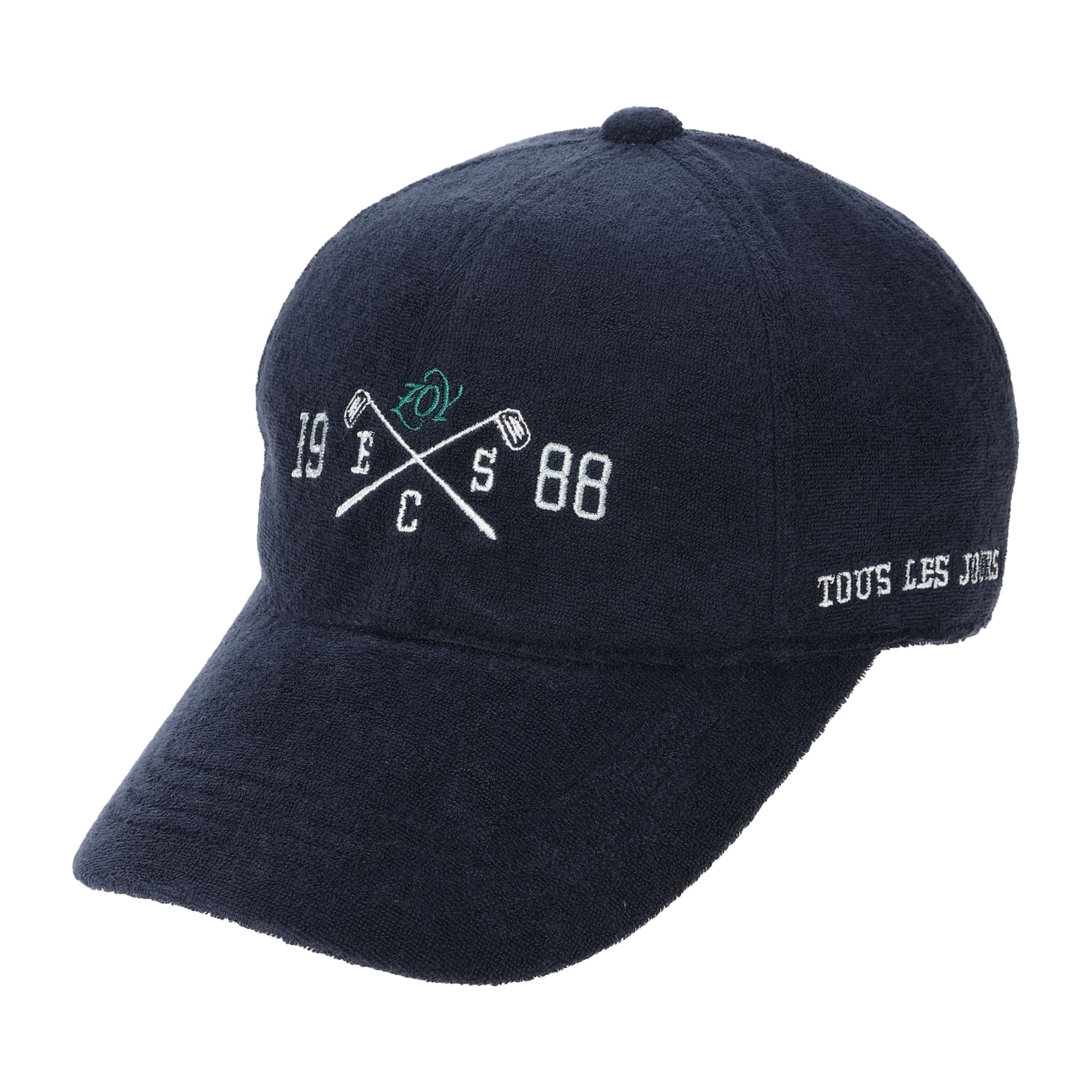 UNISEX メランジオーガニックコットンパイル キャップ ネイビー