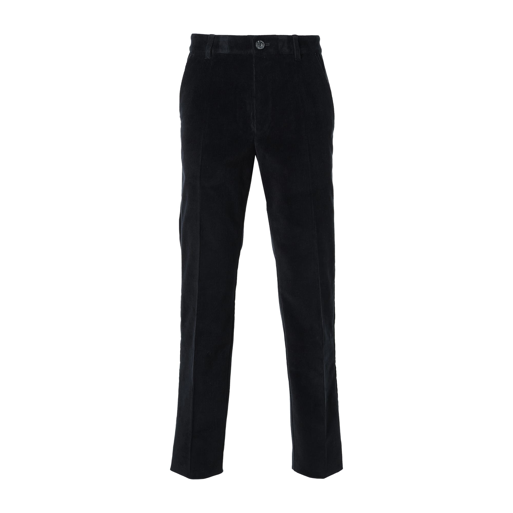 Men's Wool Corduroy Long Pants, Navy