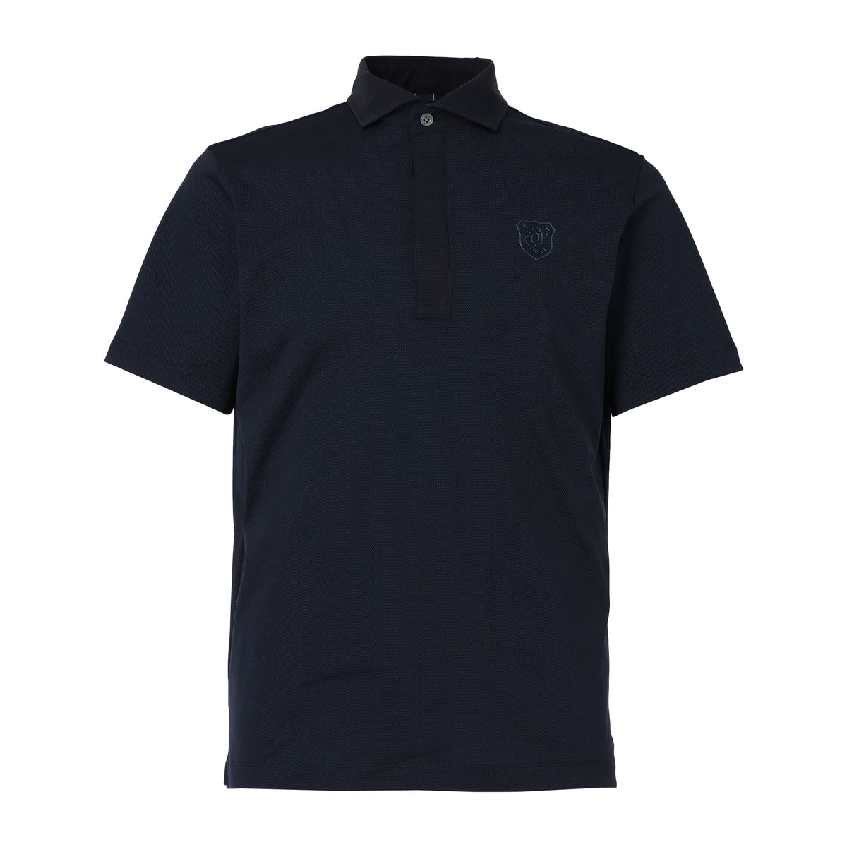 MEN SOFTCOOLトリコットメッシュ 半袖シャツ ネイビー