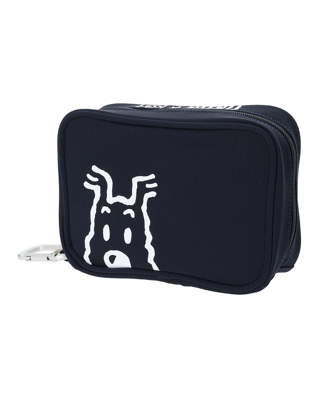 【 TINTIN × ZOY 】 UNISEX スクエアポーチ ネイビー
