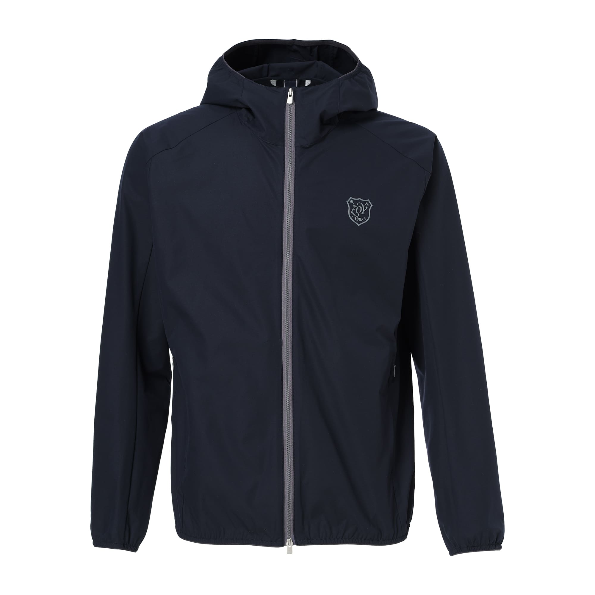 Men's PrimeFlex Water-Repellent Stretch Hooded Blouson, Navy