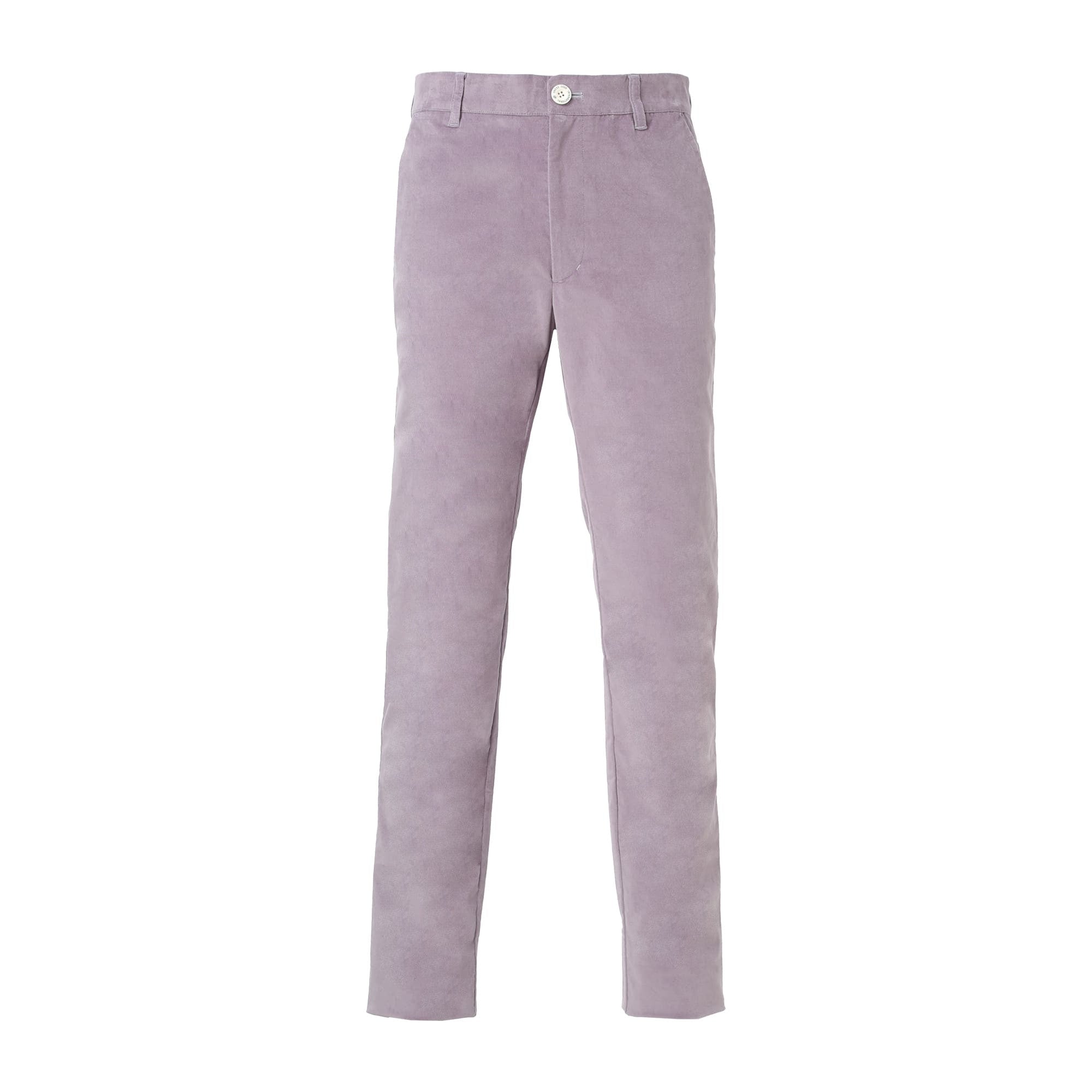 MEN COTTON velvetteen ロングパンツ ラベンダー