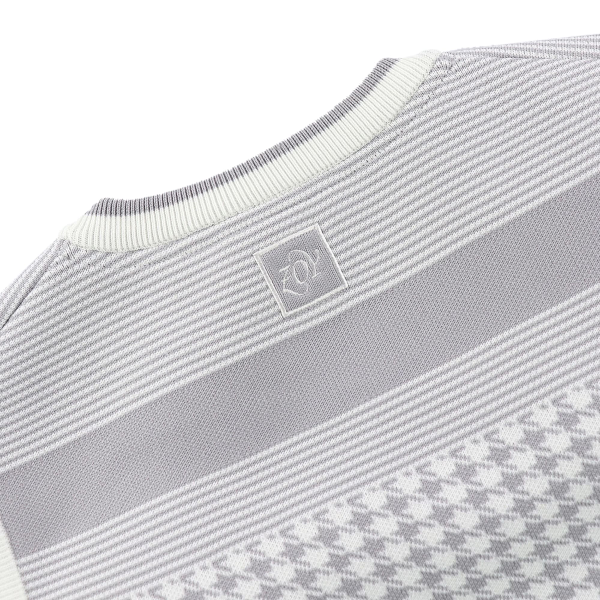 Women's Water-Repellent Houndstooth JQ Vest, Gray x White, 071632702