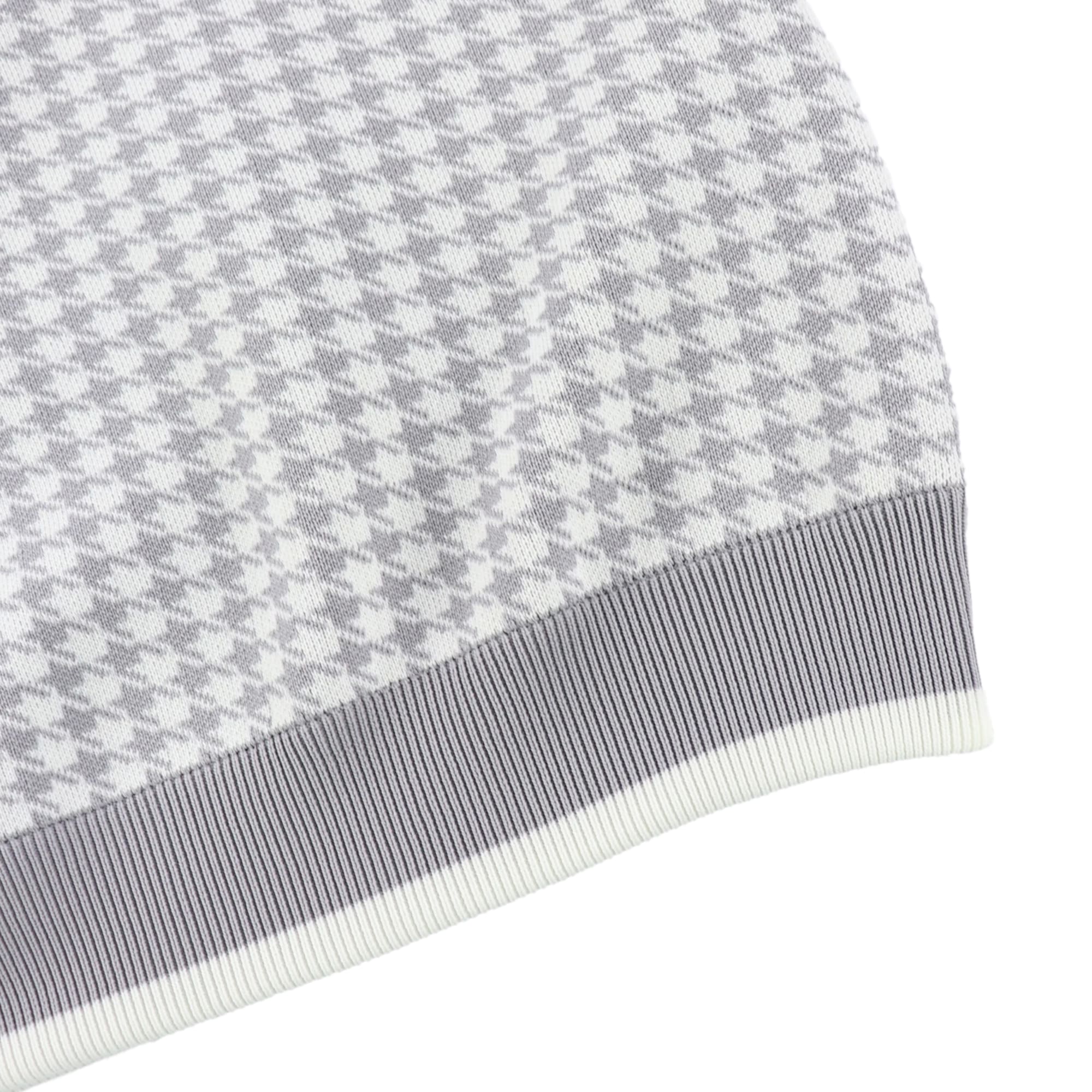 Women's Water-Repellent Houndstooth JQ Vest, Gray x White, 071632702