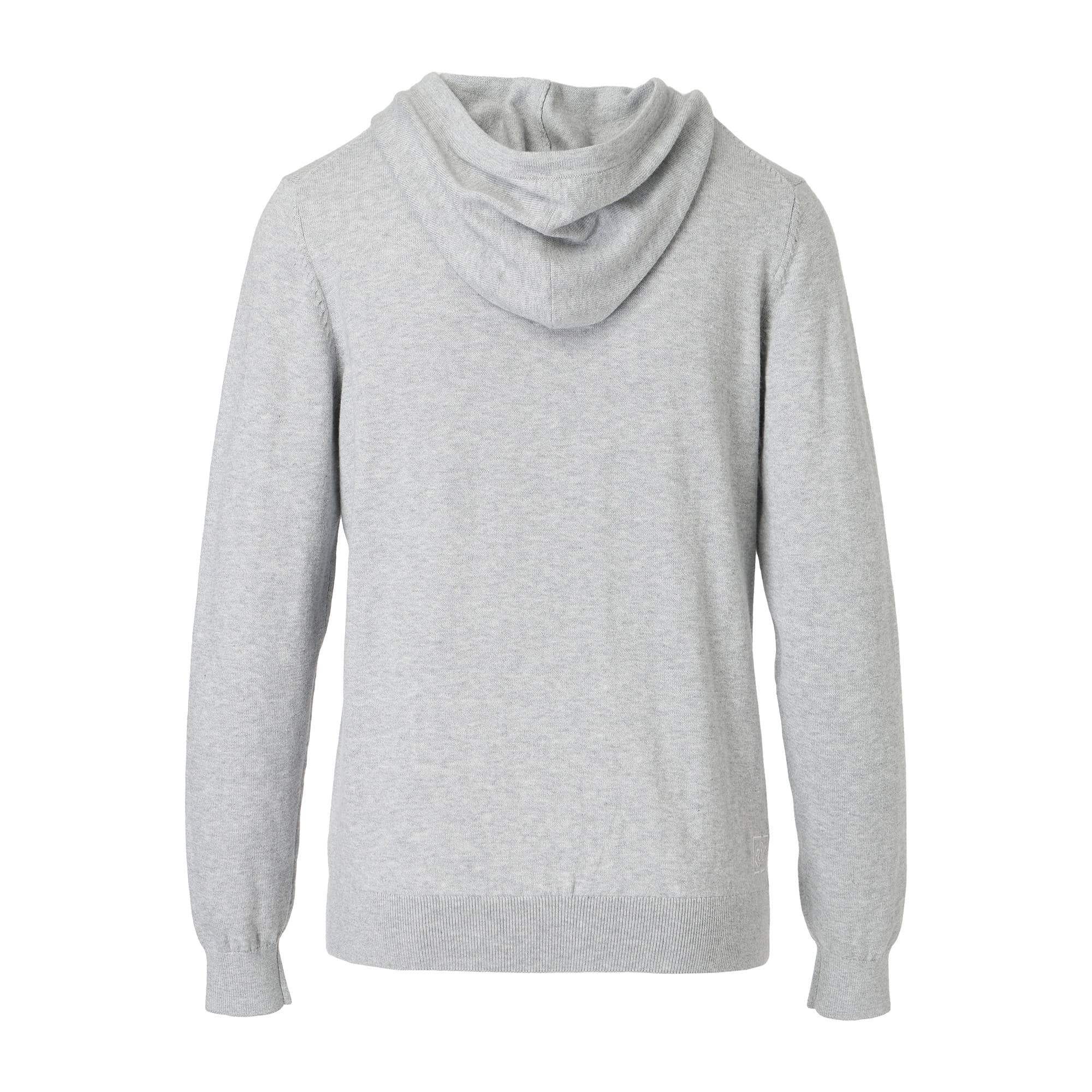 WOMEN MELANGE COTTON 長袖セーター グレー