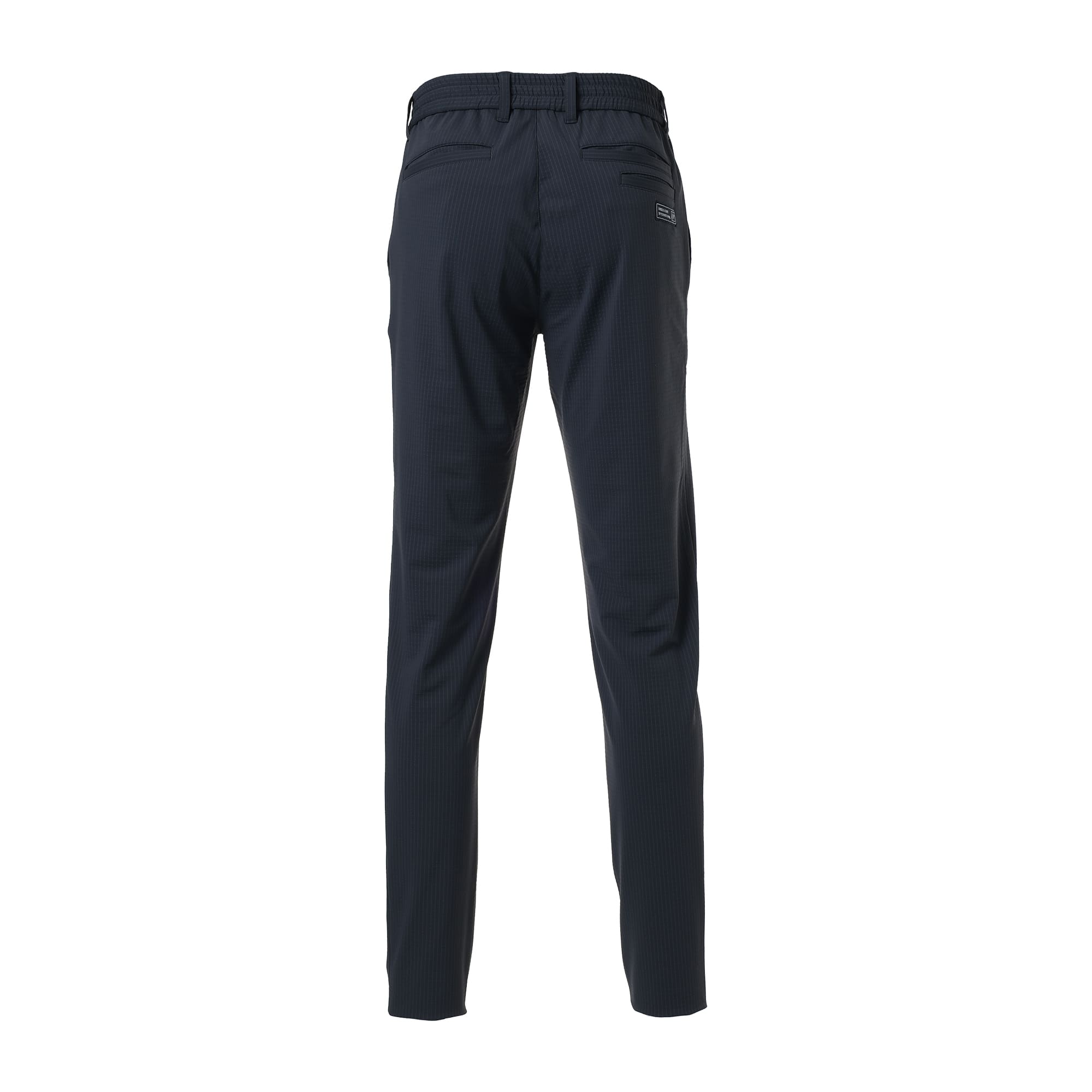 MEN シャドウストライプスーパーストレッチ ロングパンツ チャコール 071454400