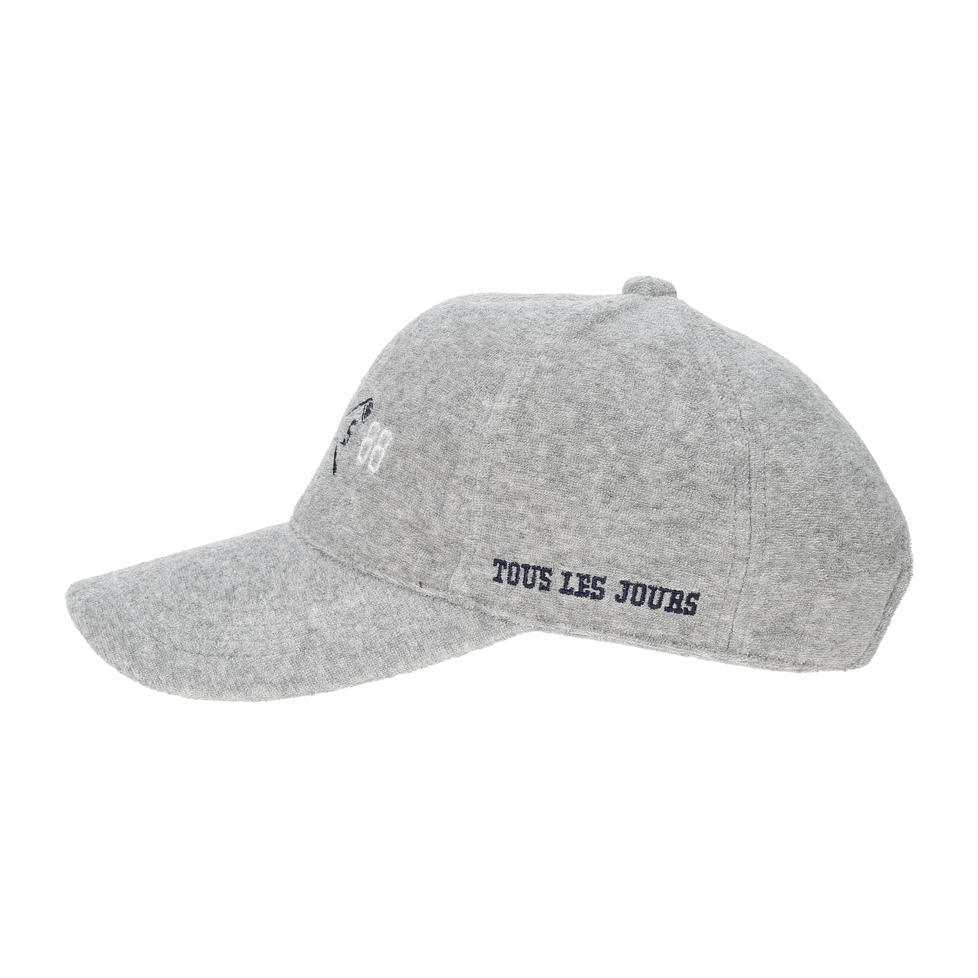 UNISEX メランジオーガニックコットンパイル キャップ ネイビー