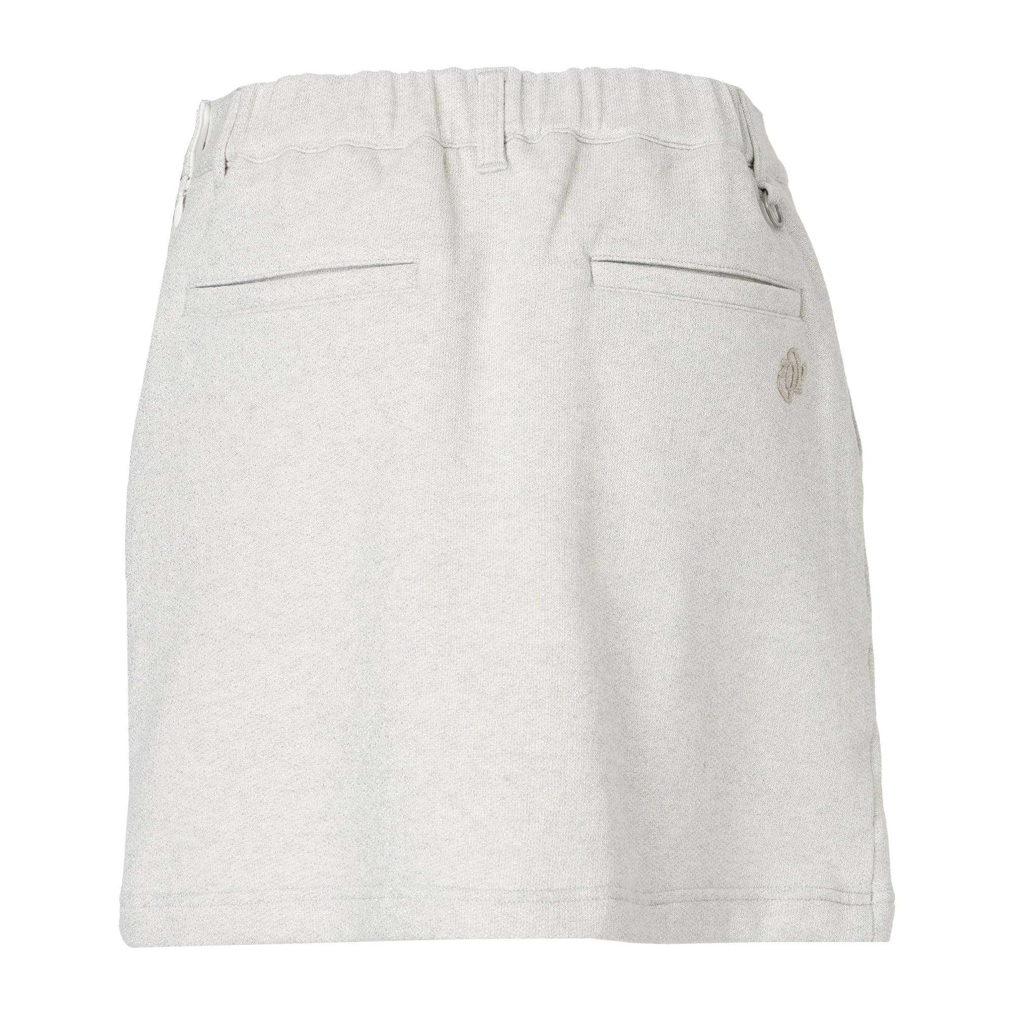 WOMEN グリスターフレンチテリー スカート ホワイト